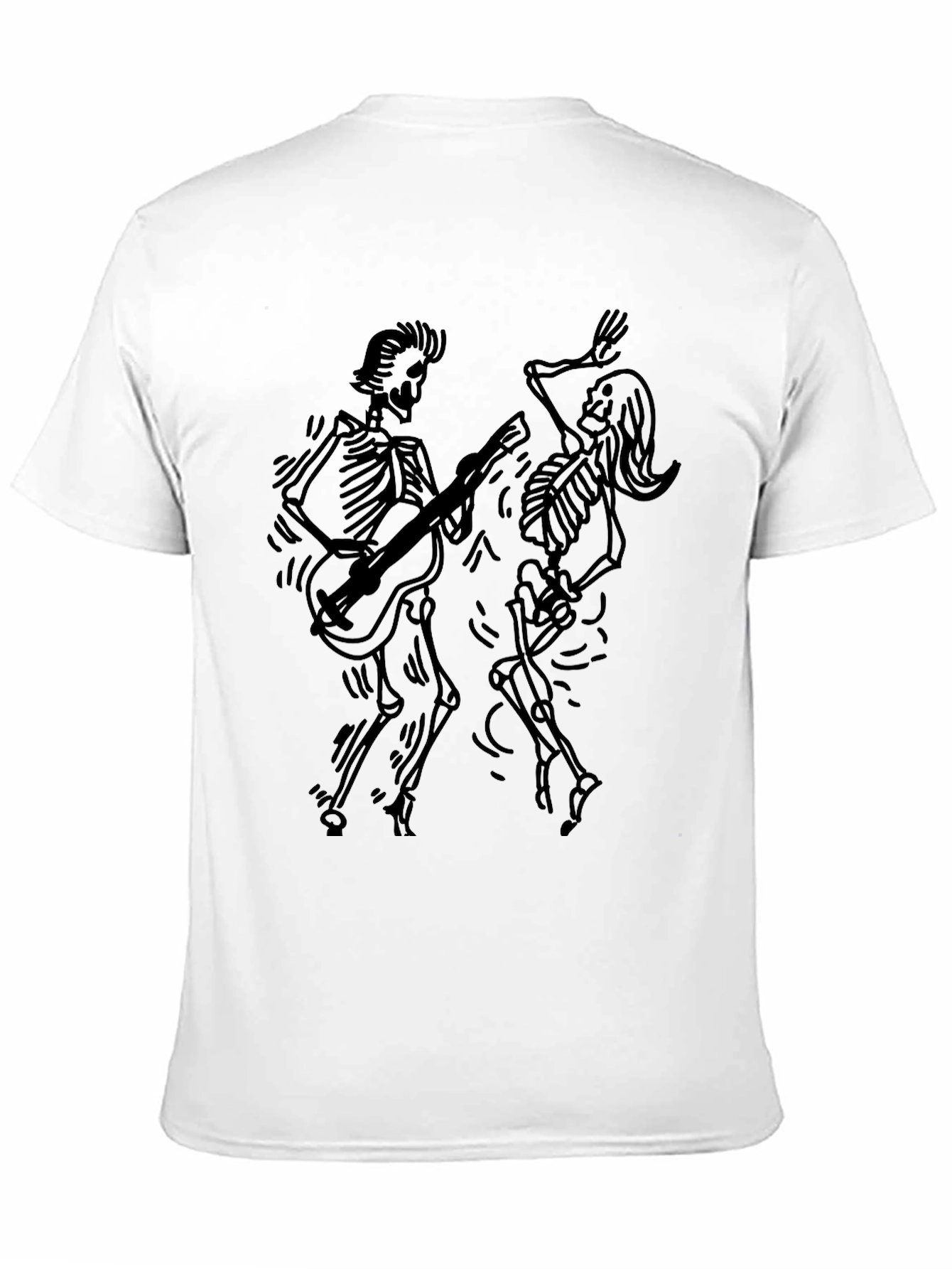 Skeleton Band Black Graphic Tee