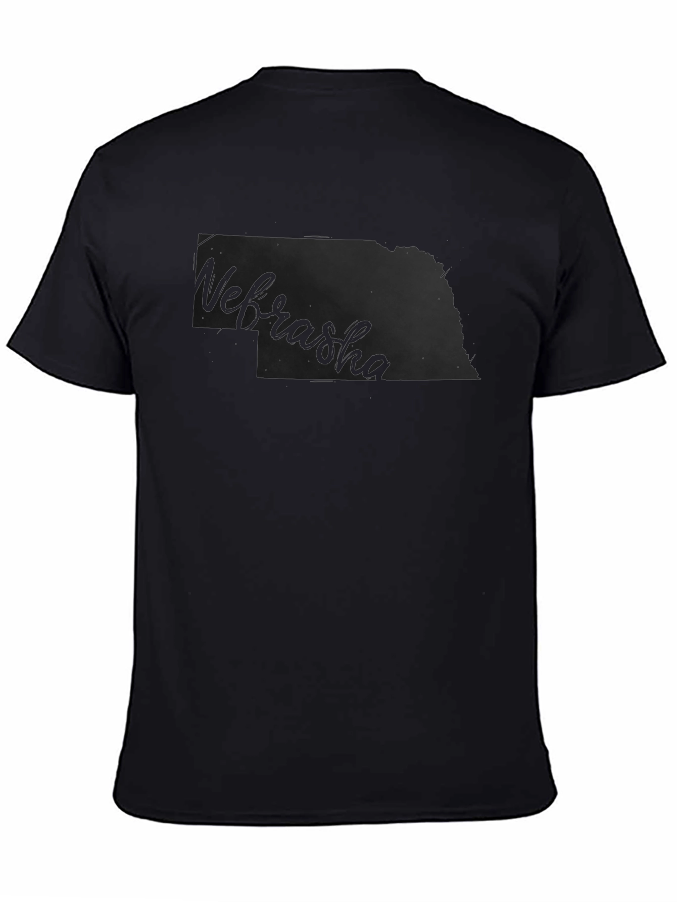 Nebraska State Outline Graphic Tee