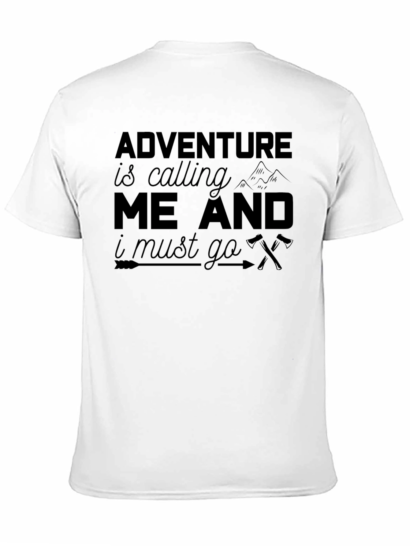 Adventure Awaits Black Graphic Tee