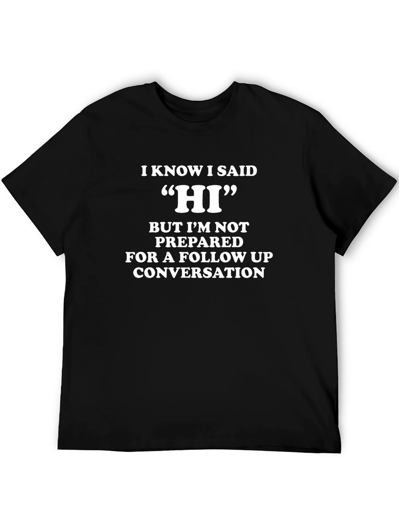Funny Sarcastic T-Shirt - Introvert Conversation Starter Tee
