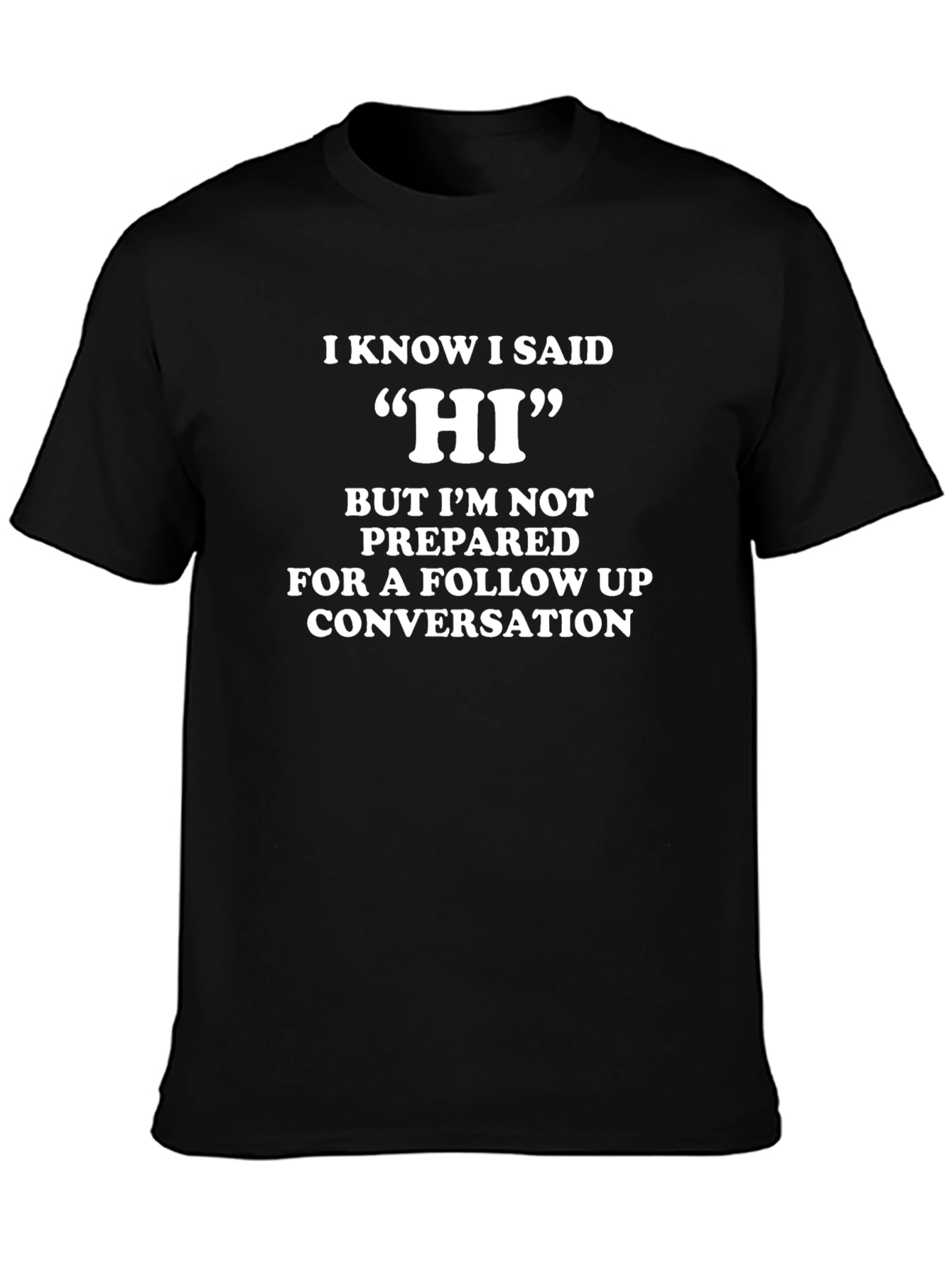 Funny Sarcastic T-Shirt - Introvert Conversation Starter Tee