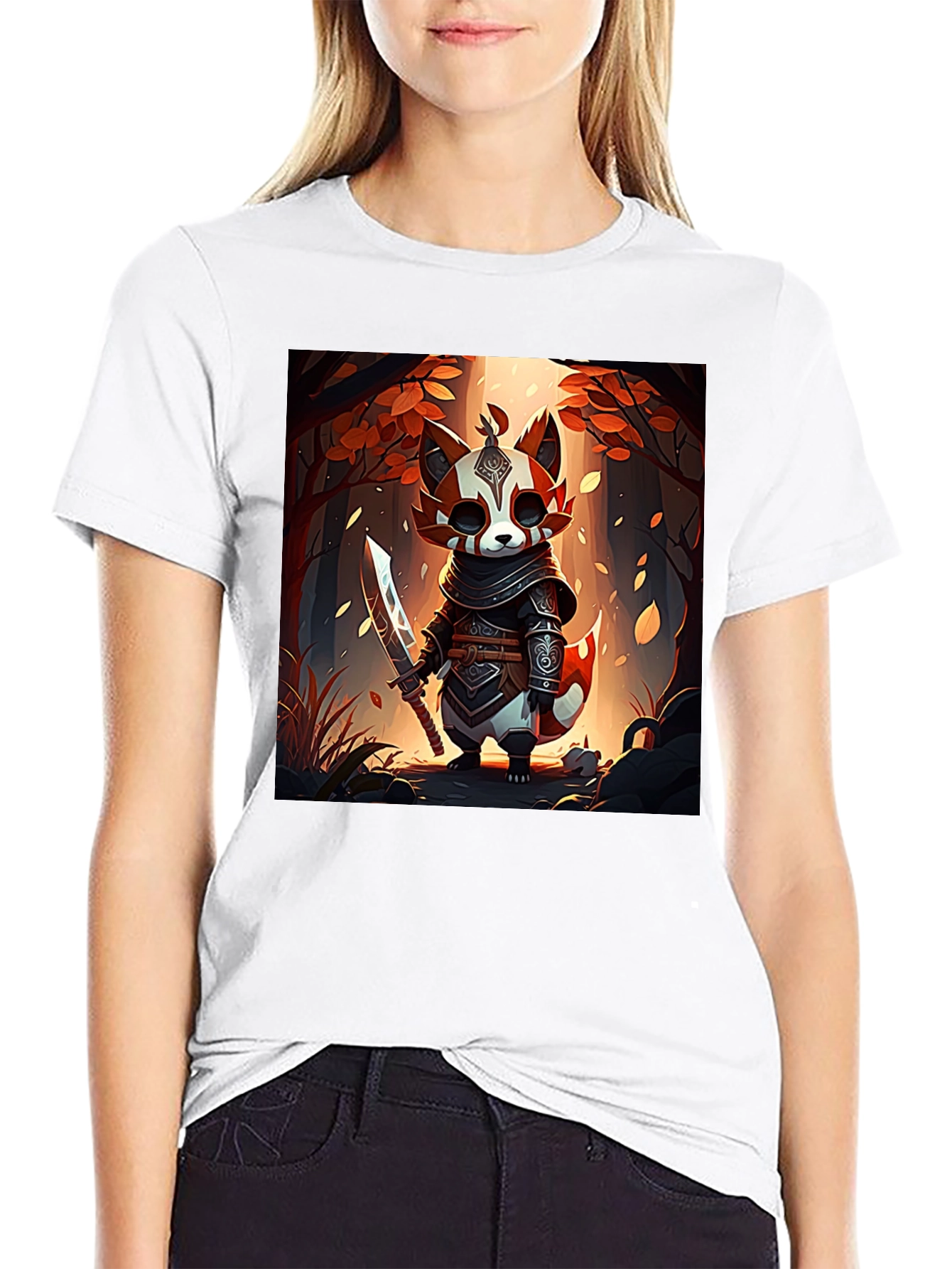 Warrior Raccoon Graphic Tee