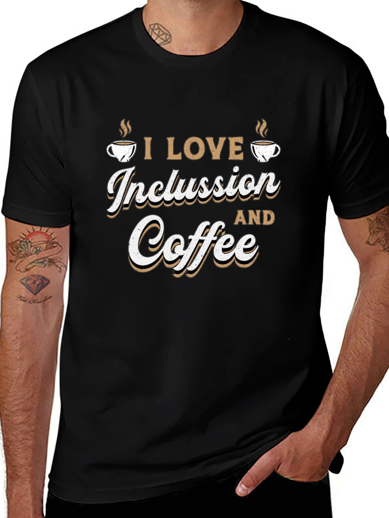 Inclusion and Coffee Graphic Tee