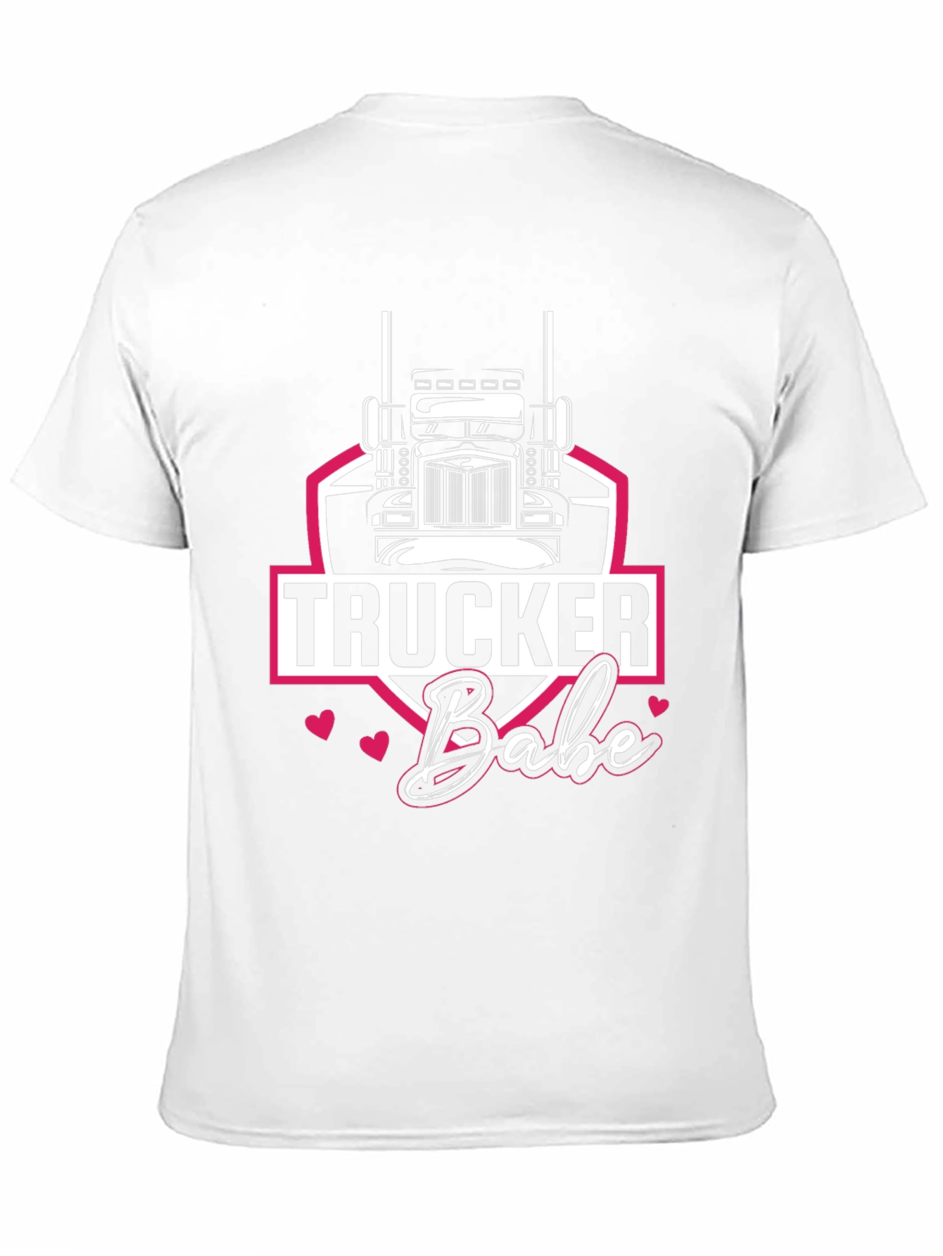 Trucker Babe Graphic Tee - Black