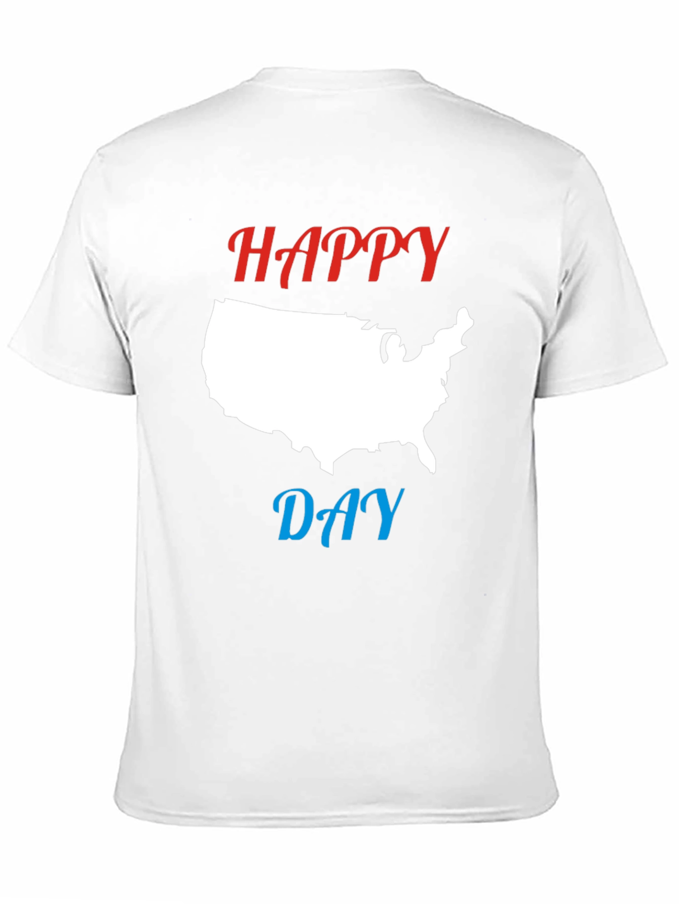 Happy Day USA Map Graphic T-Shirt