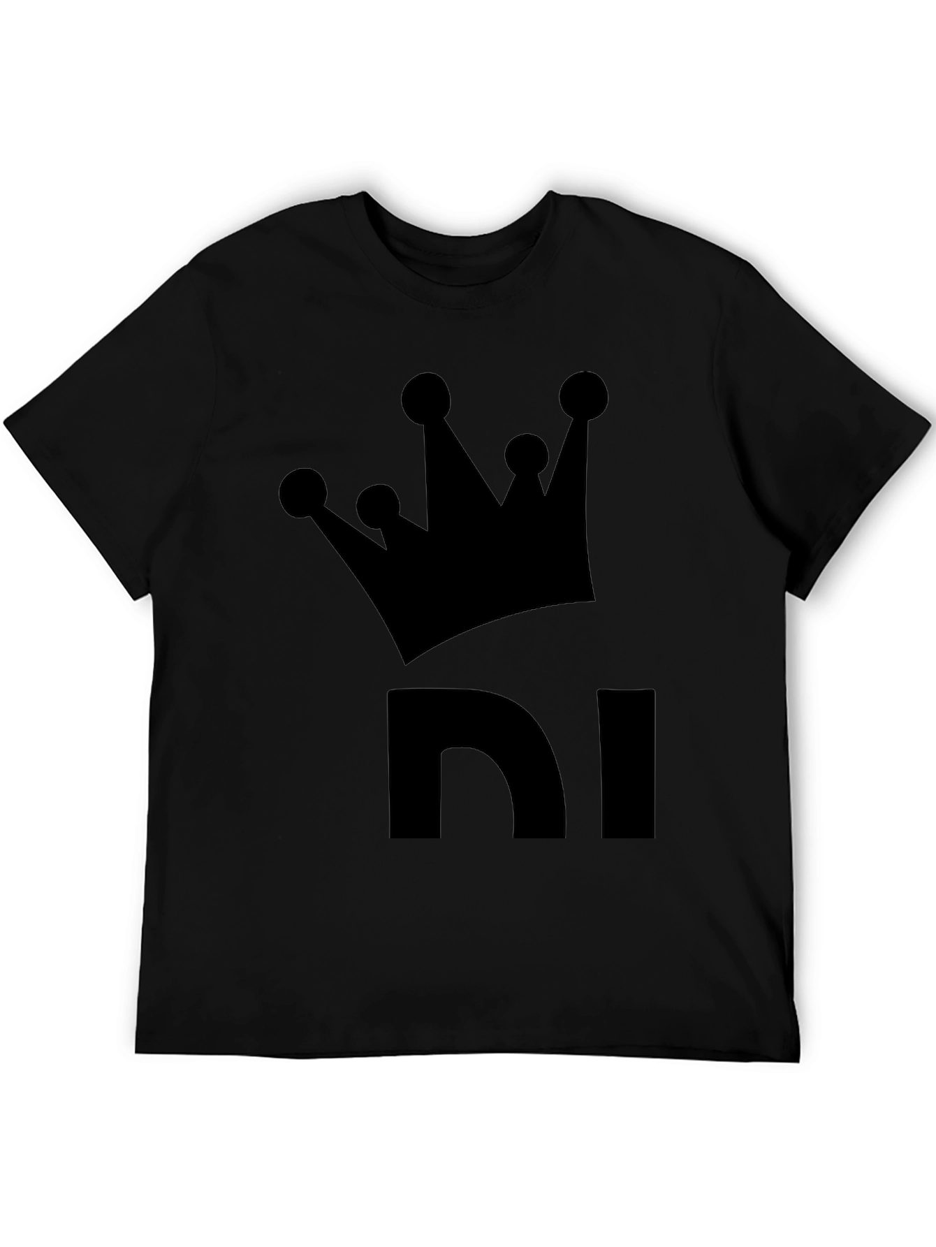 King NI Black T-Shirt - Crown Graphic Tee