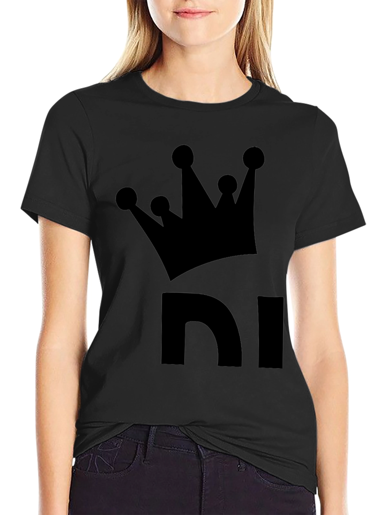 King NI Black T-Shirt - Crown Graphic Tee