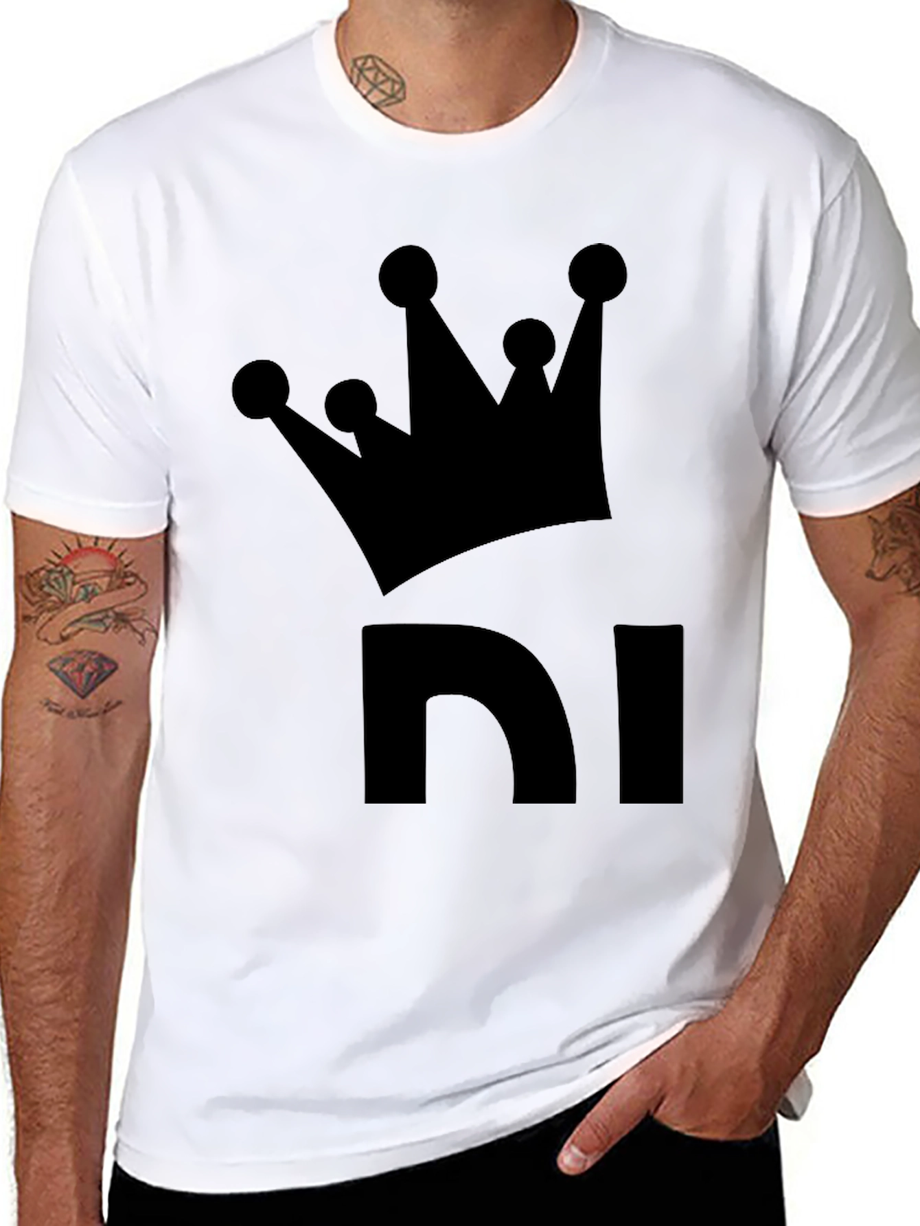 King NI Black T-Shirt - Crown Graphic Tee