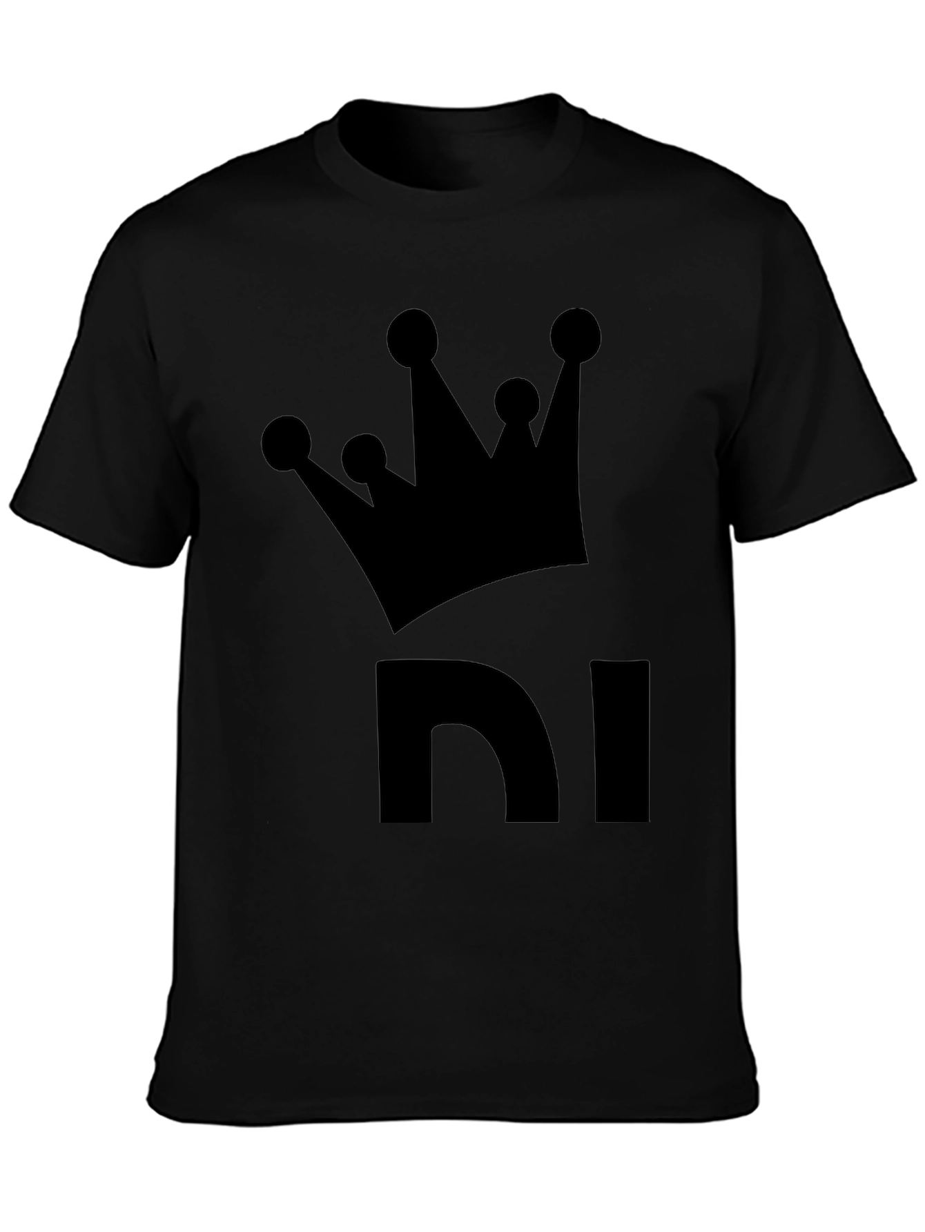 King NI Black T-Shirt - Crown Graphic Tee