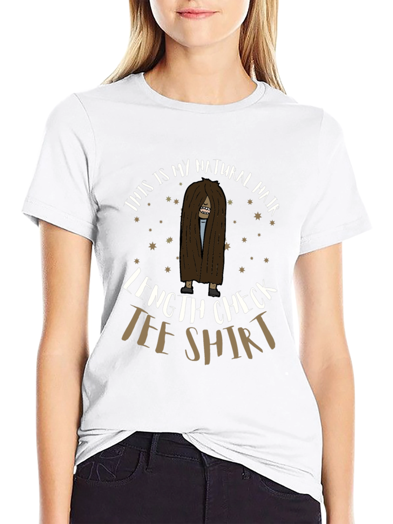 Natural Hair Length Check Tee