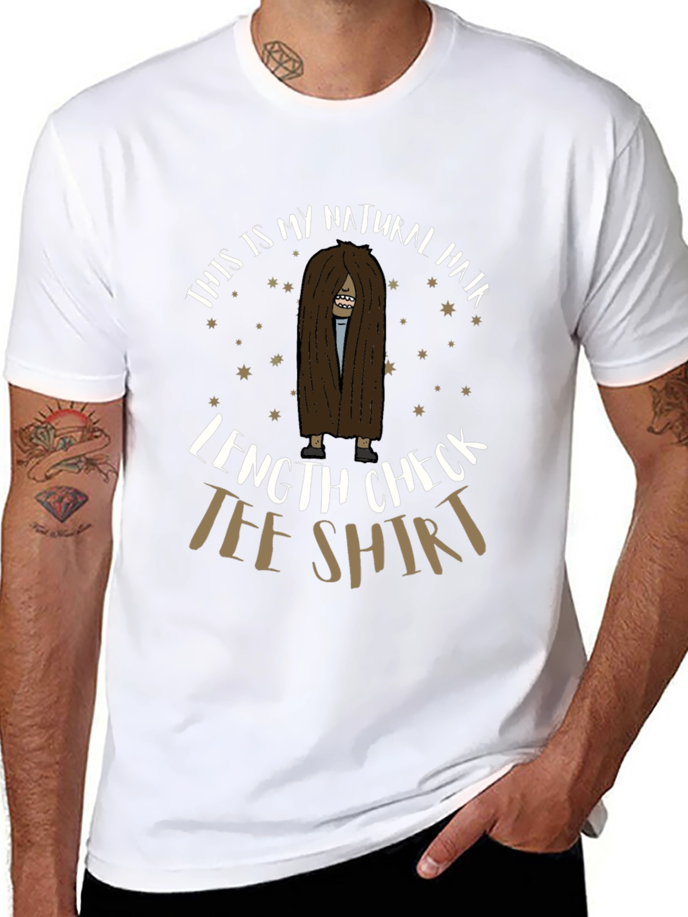Natural Hair Length Check Tee