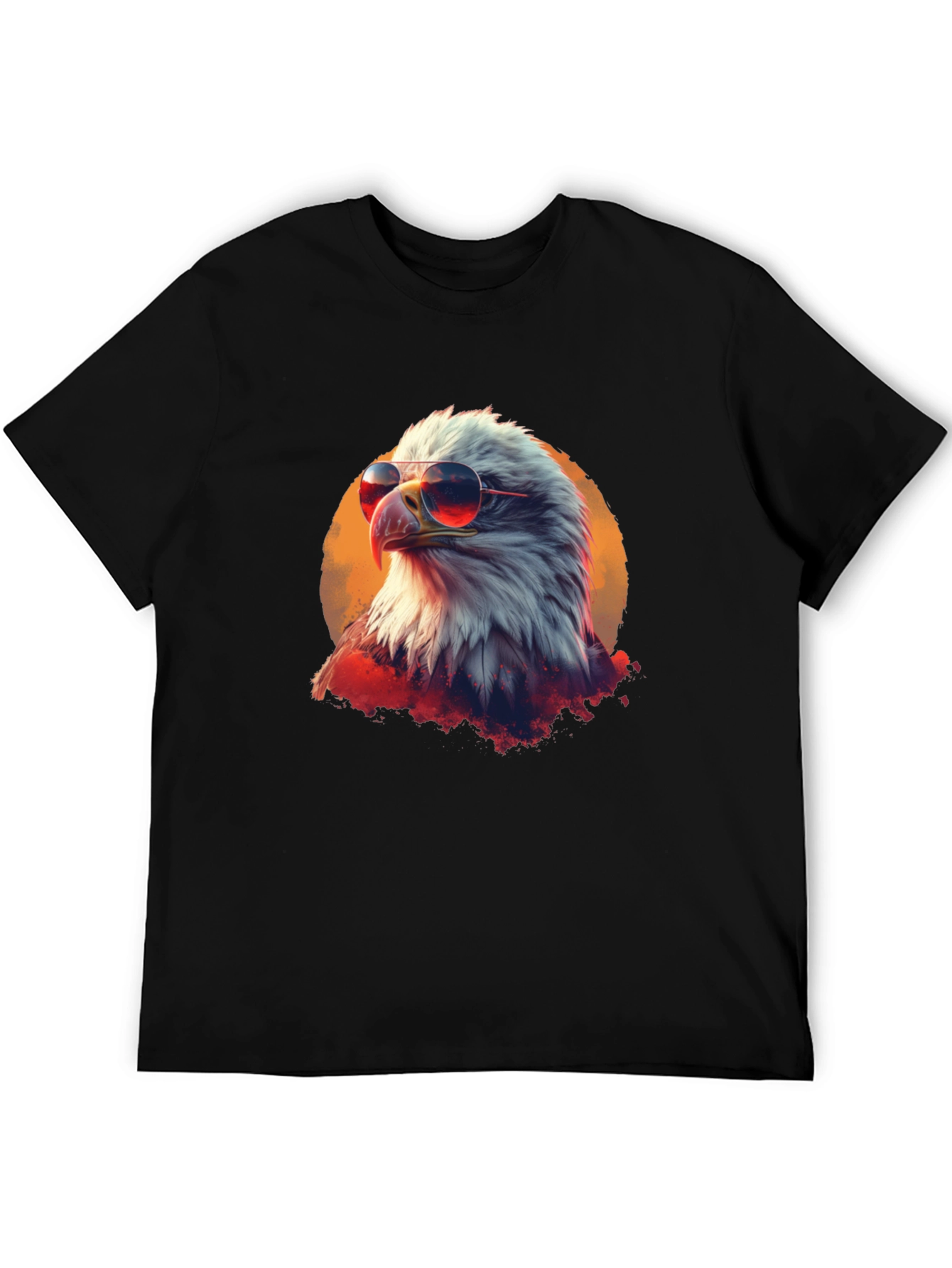Cool Eagle Graphic Tee - Patriotic American Bird