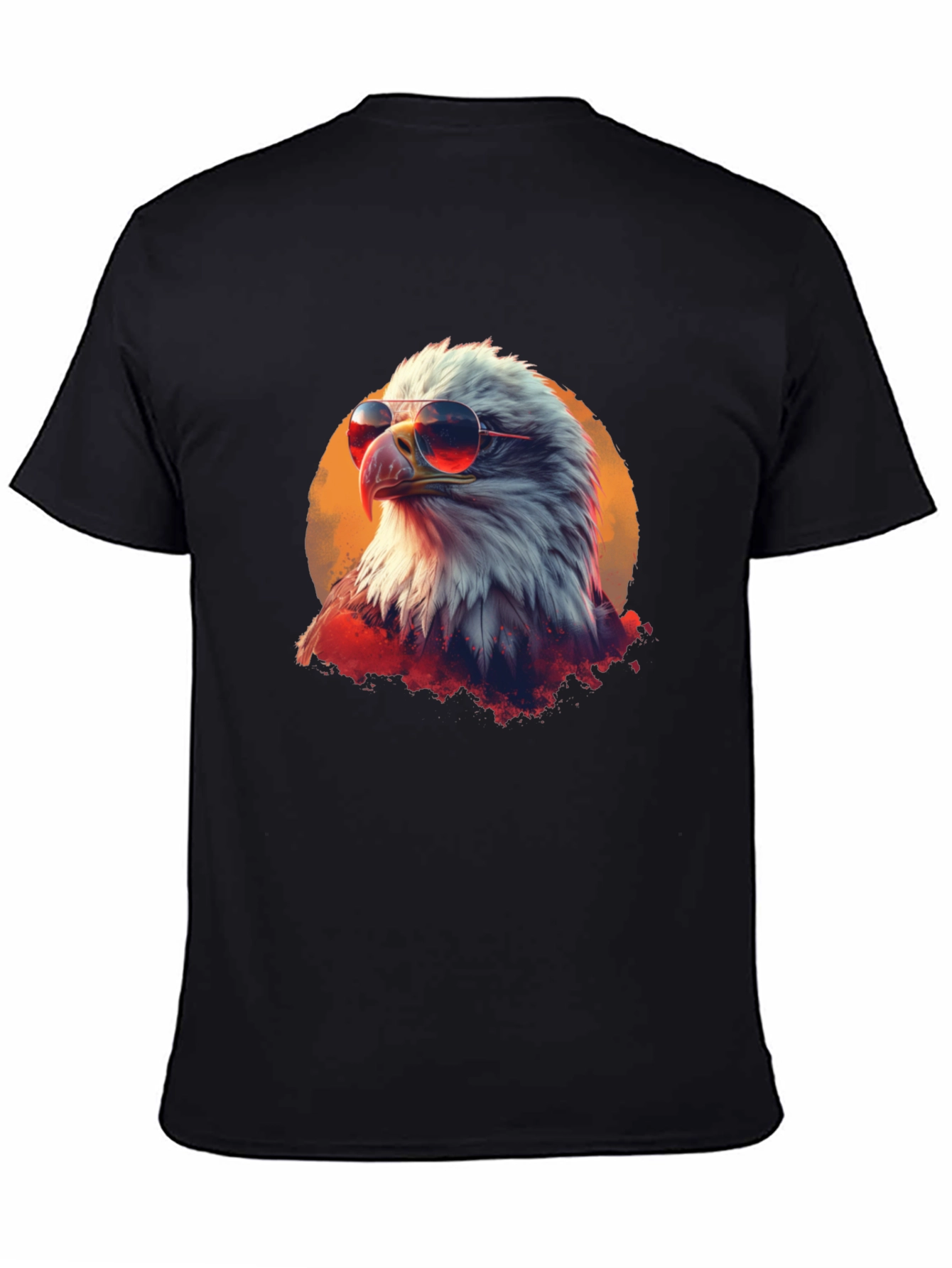 Cool Eagle Graphic Tee - Patriotic American Bird