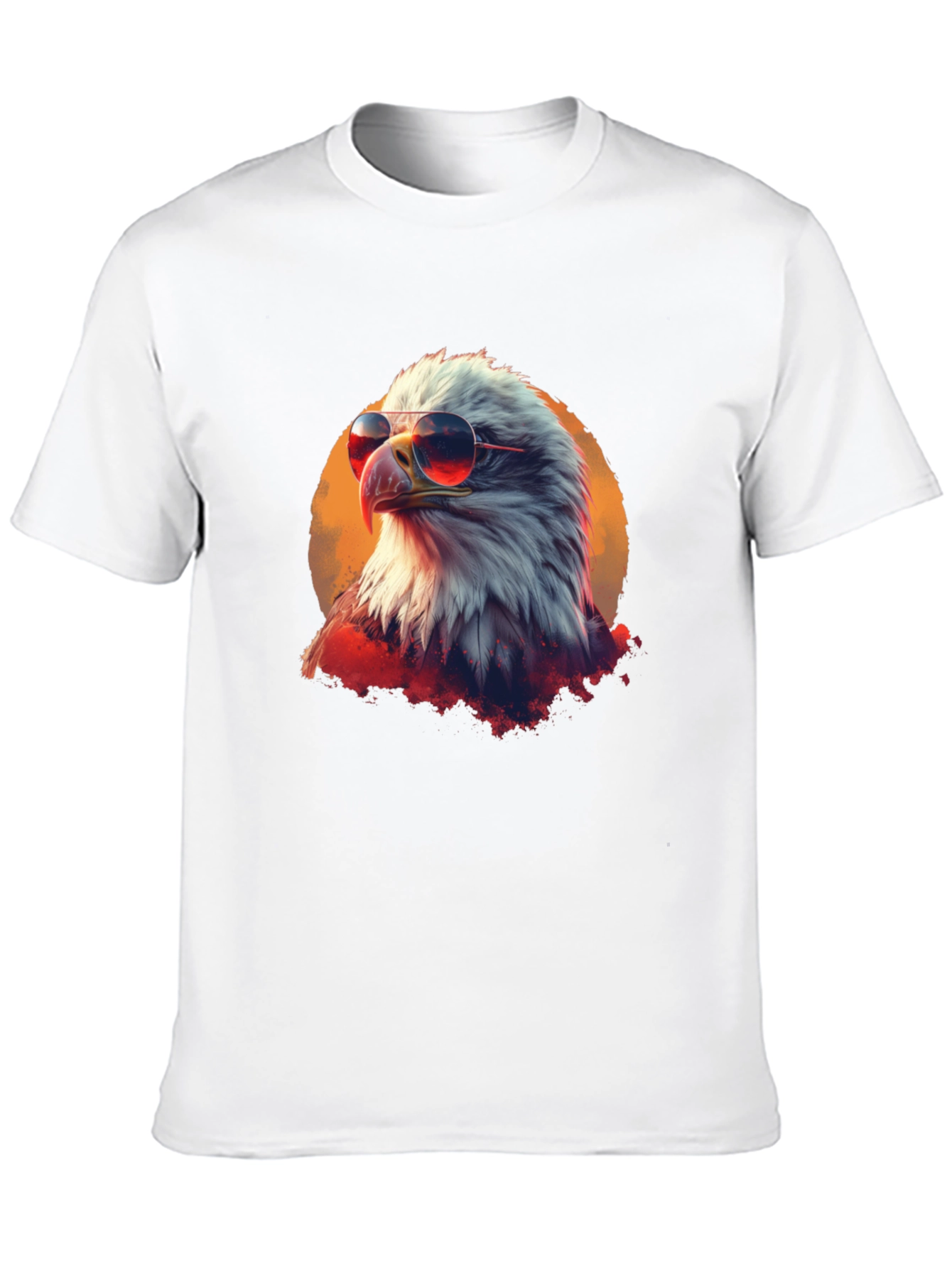 Cool Eagle Graphic Tee - Patriotic American Bird
