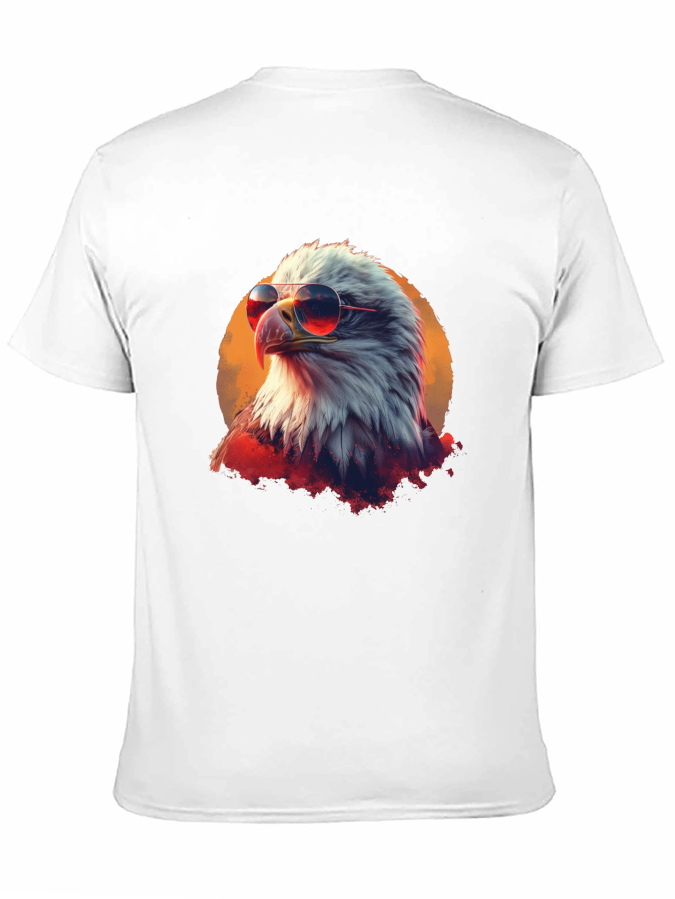 Cool Eagle Graphic Tee - Patriotic American Bird