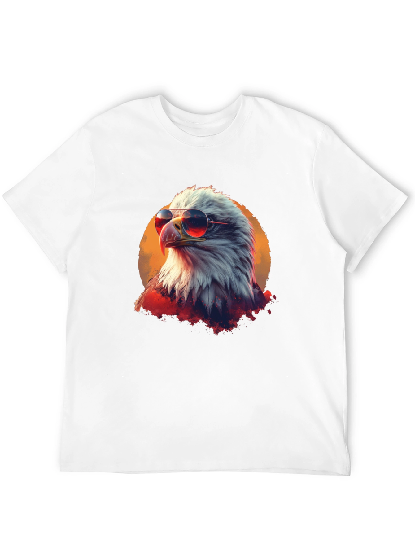 Cool Eagle Graphic Tee - Patriotic American Bird