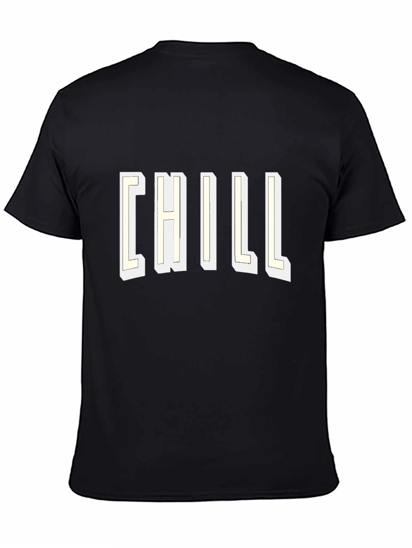 Chill Graphic Tee - Casual Black T-Shirt