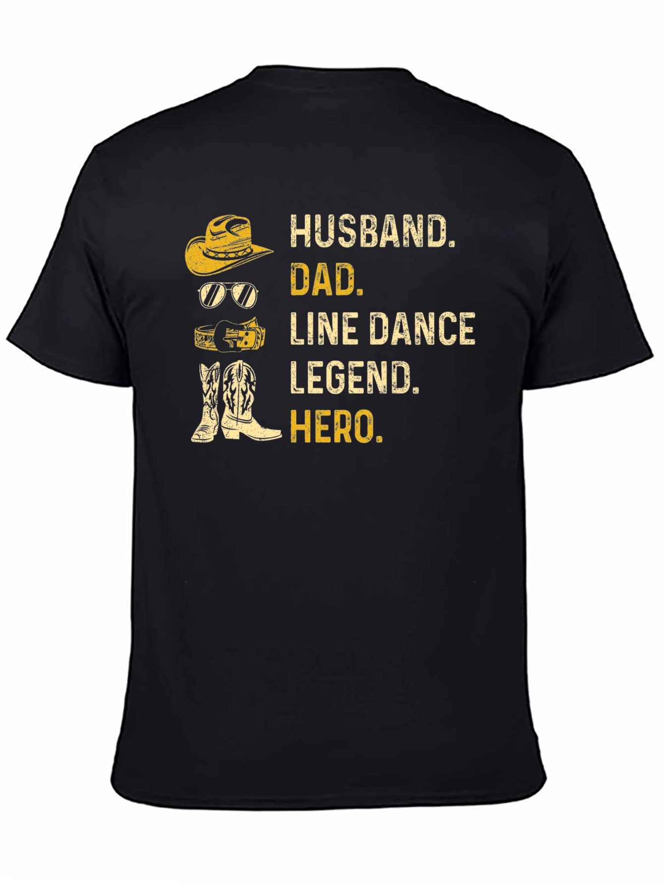 Husband Dad Line Dance Legend Hero - Graphic T-Shirt