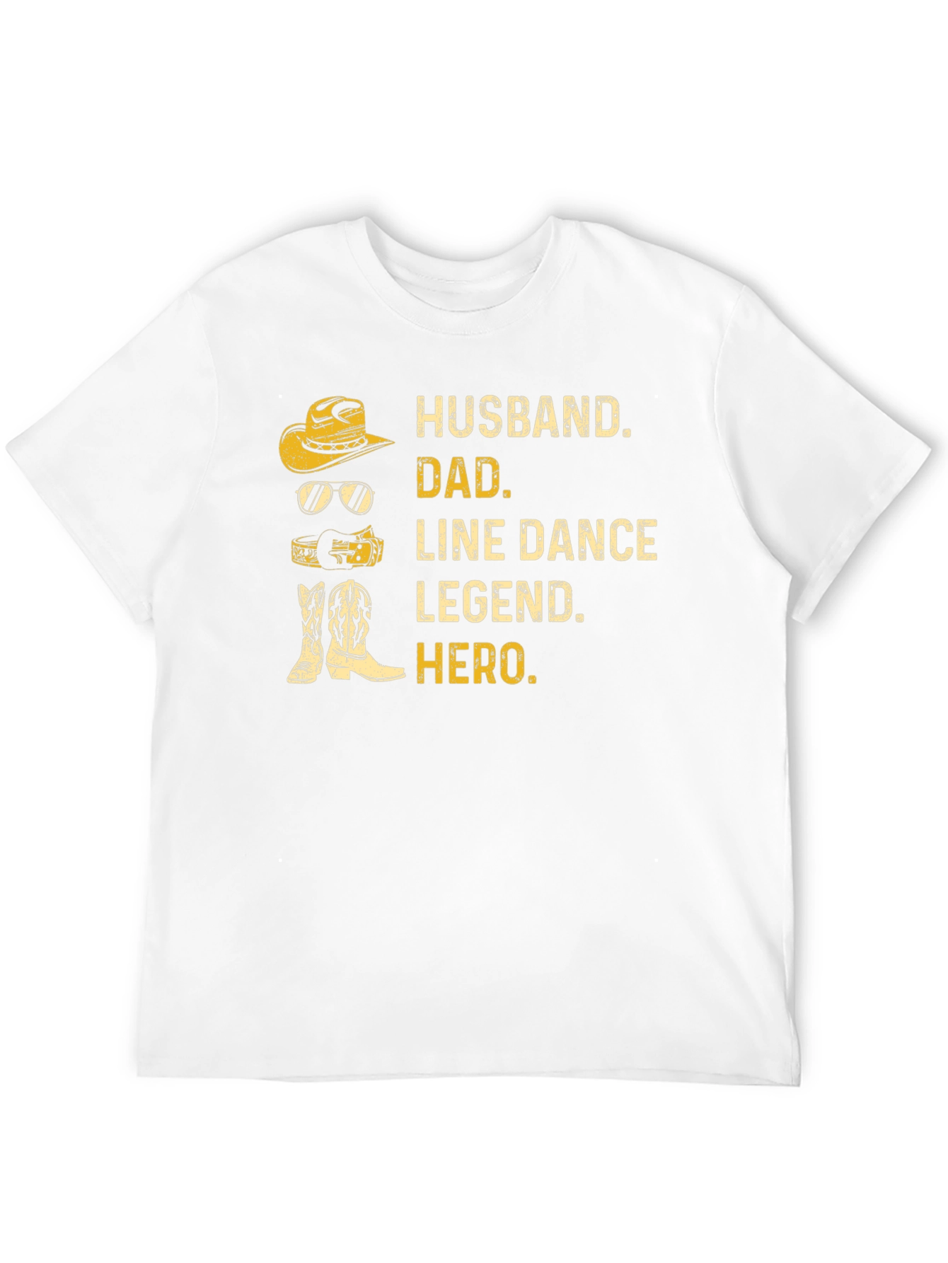 Husband Dad Line Dance Legend Hero - Graphic T-Shirt