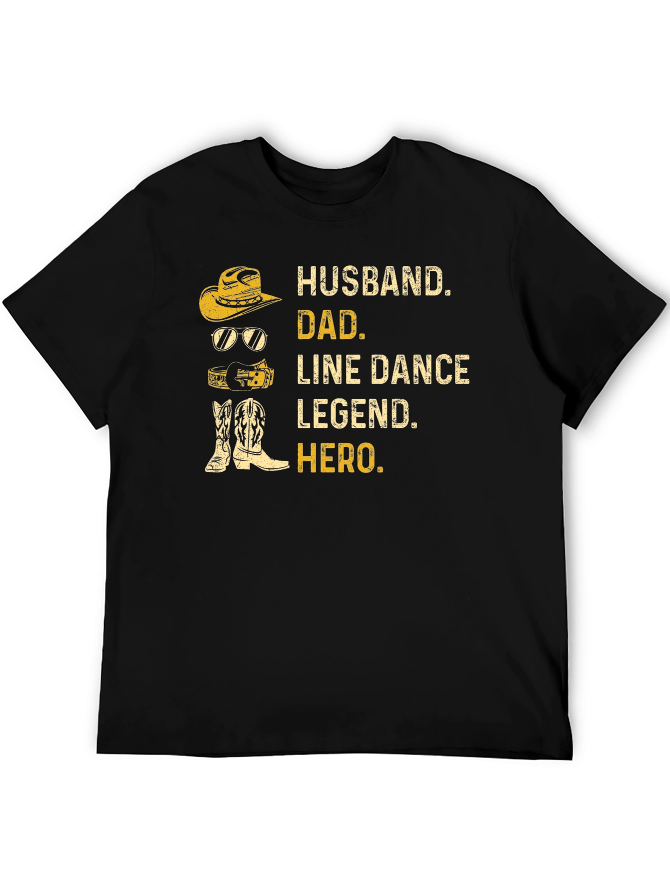 Husband Dad Line Dance Legend Hero - Graphic T-Shirt