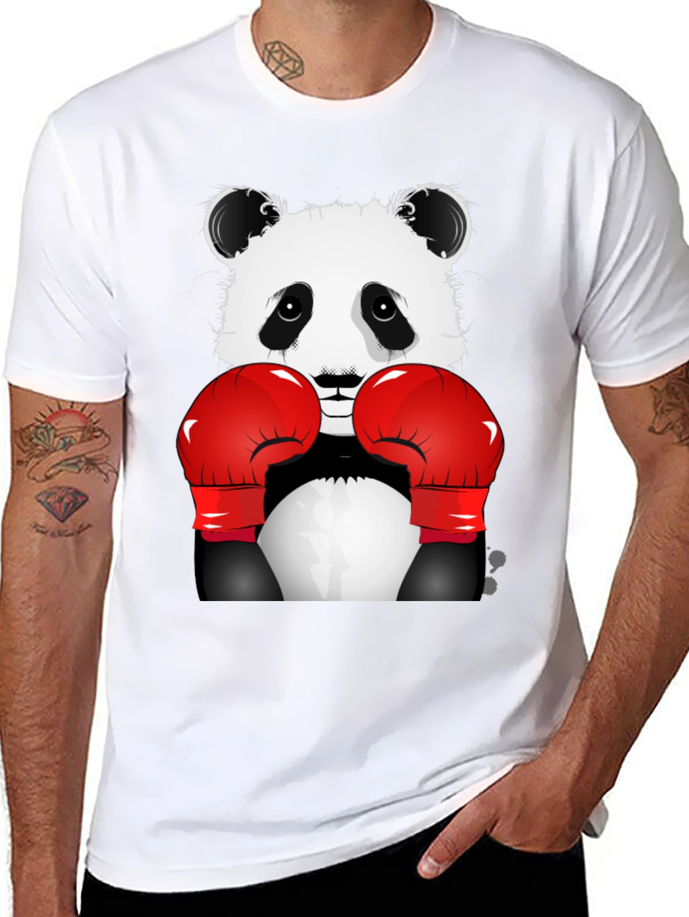 Panda Boxer Graphic T-Shirt
