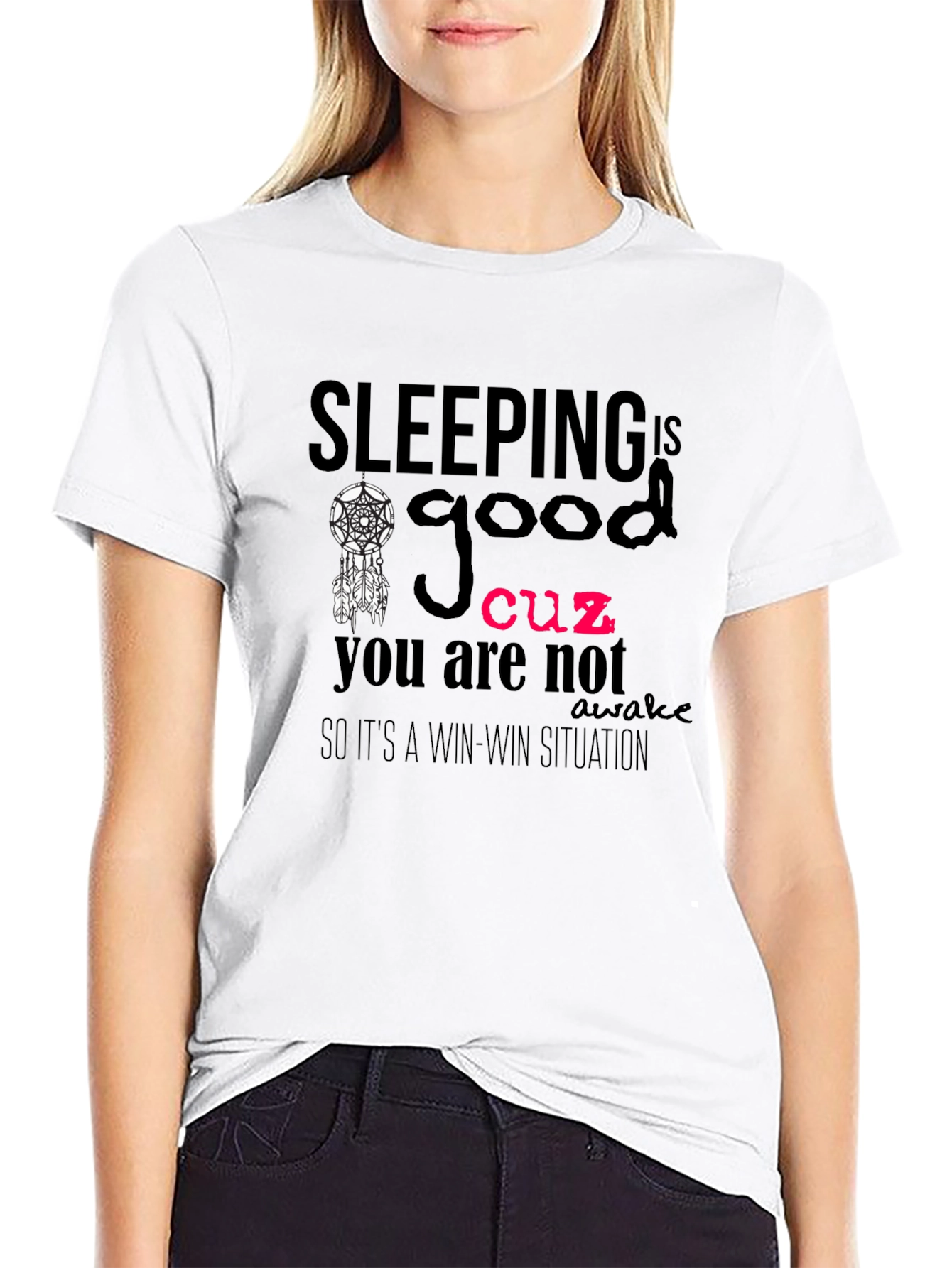 Sleeping Is Good T-Shirt Funny Sleep Tee