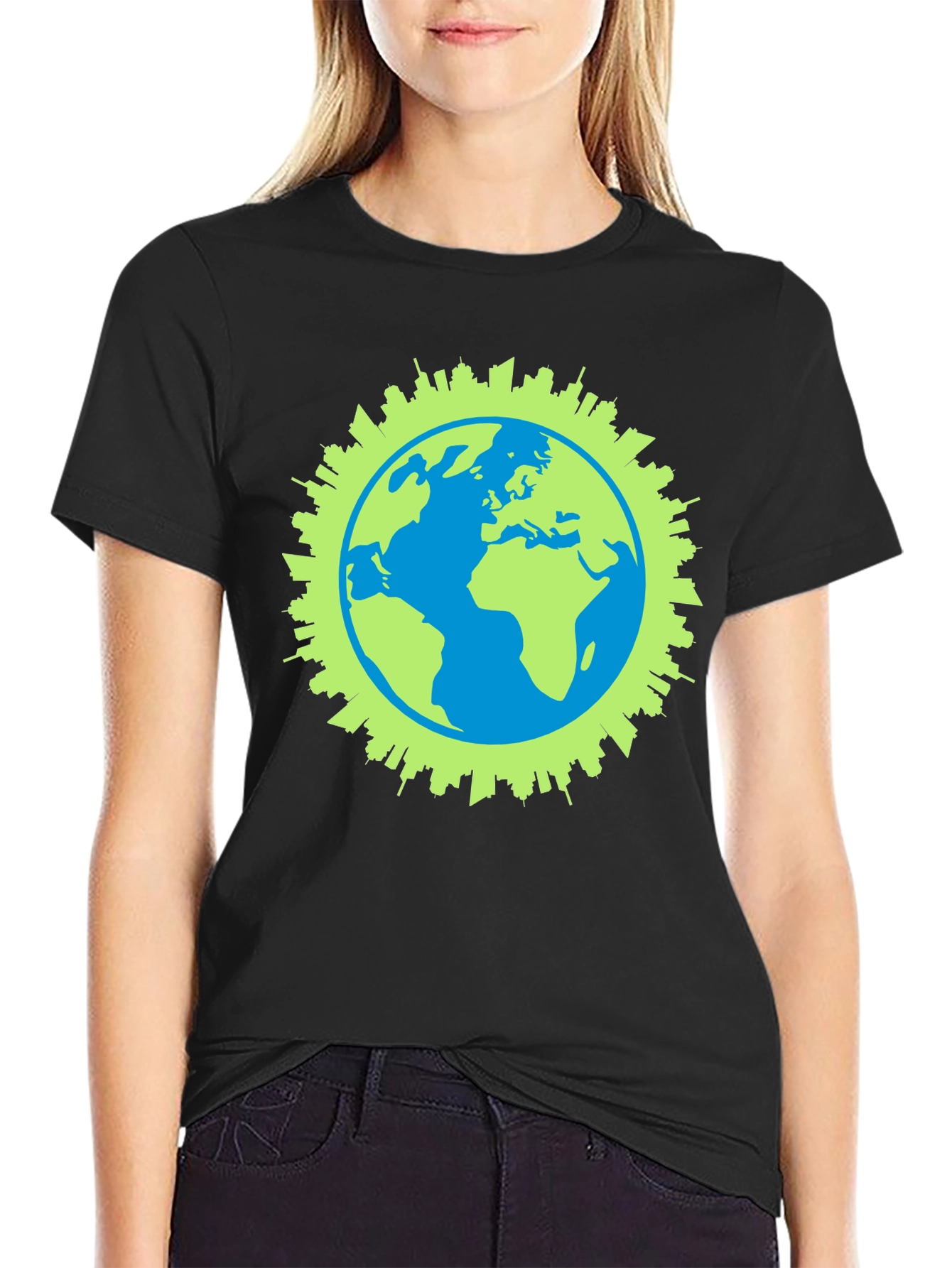 Eco-Friendly Earth Graphic T-Shirt