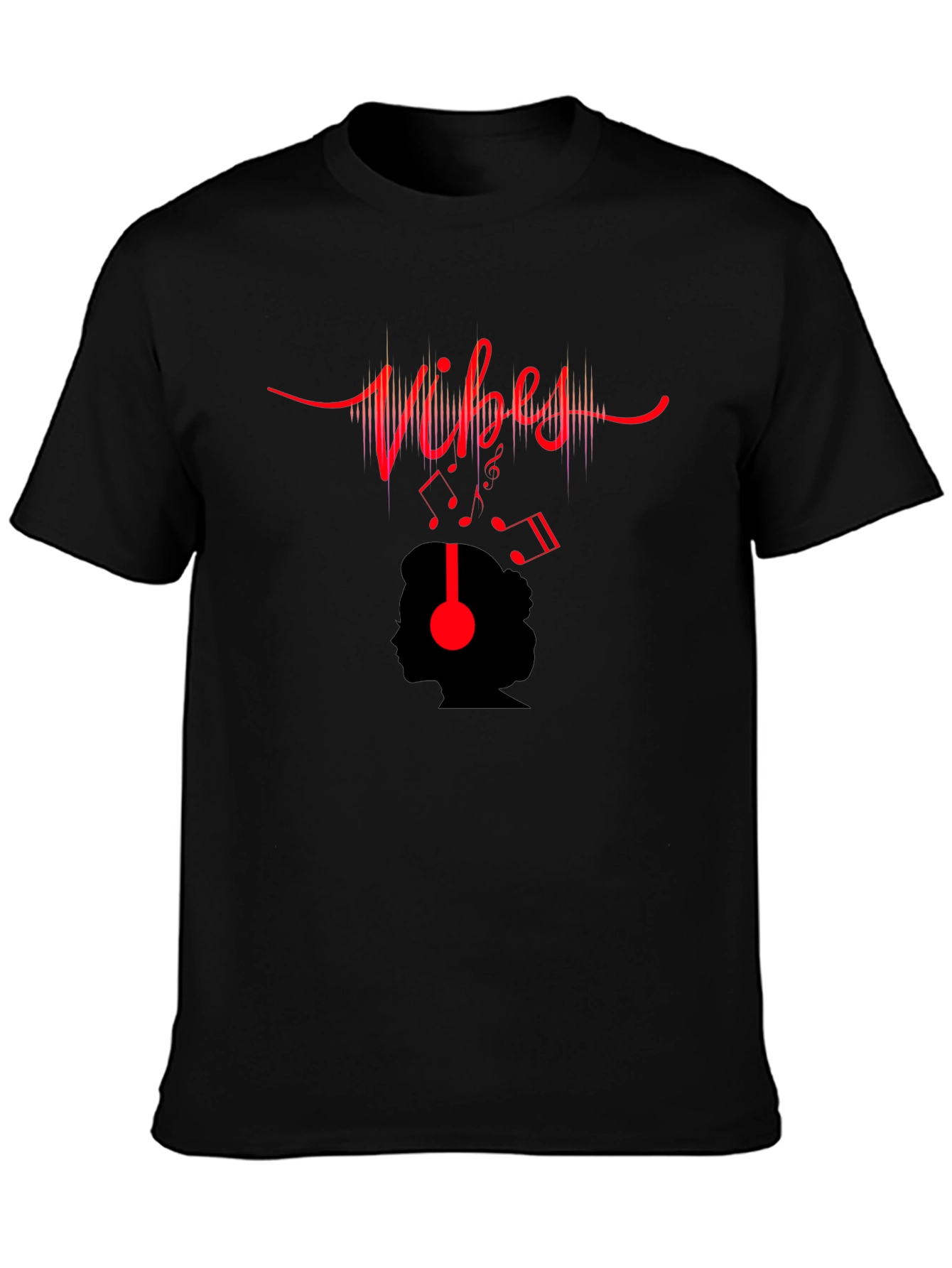 Vibes Music T-Shirt - Black