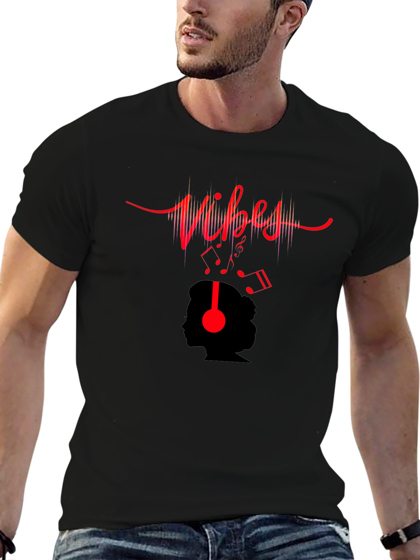 Vibes Music T-Shirt - Black