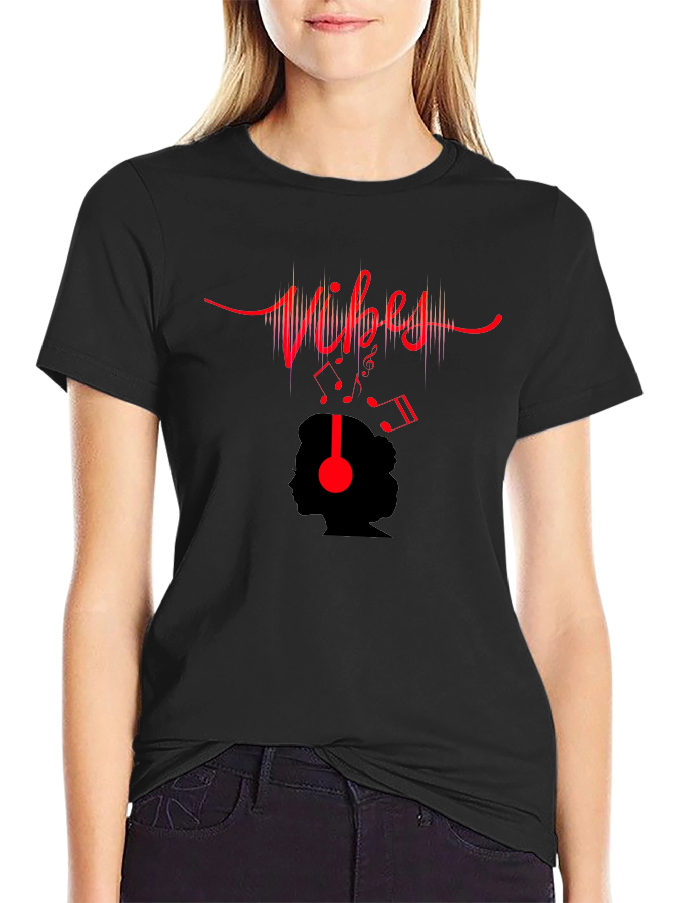 Vibes Music T-Shirt - Black