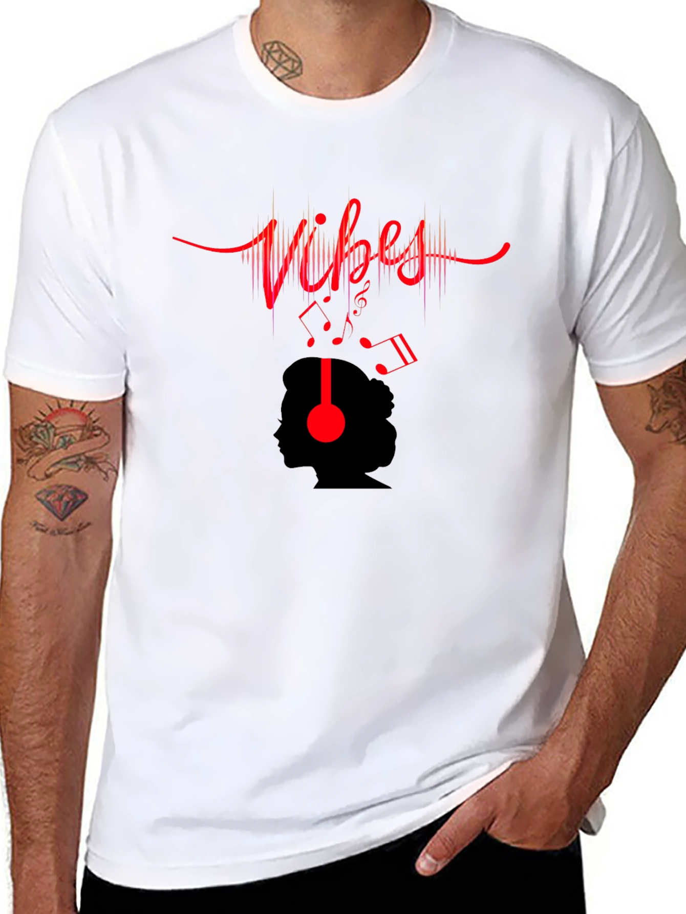 Vibes Music T-Shirt - Black