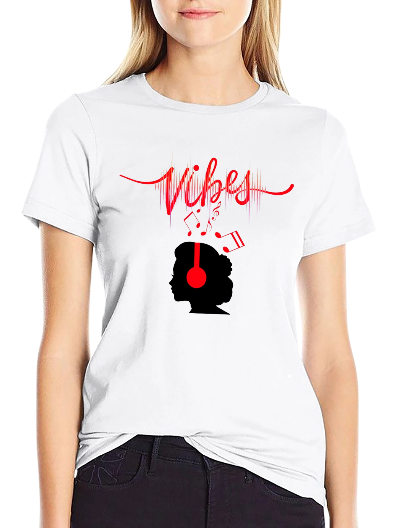 Vibes Music T-Shirt - Black