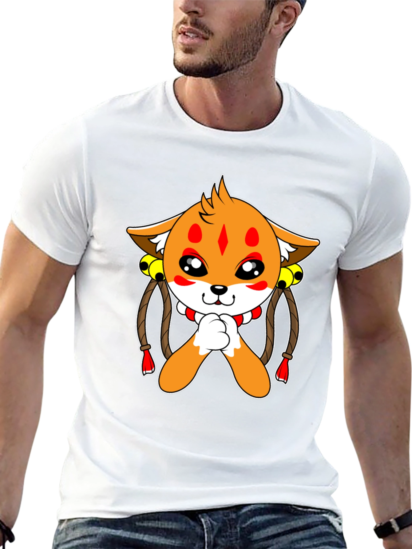 Cute Cartoon Fox T-Shirt - Unique Graphic Tee