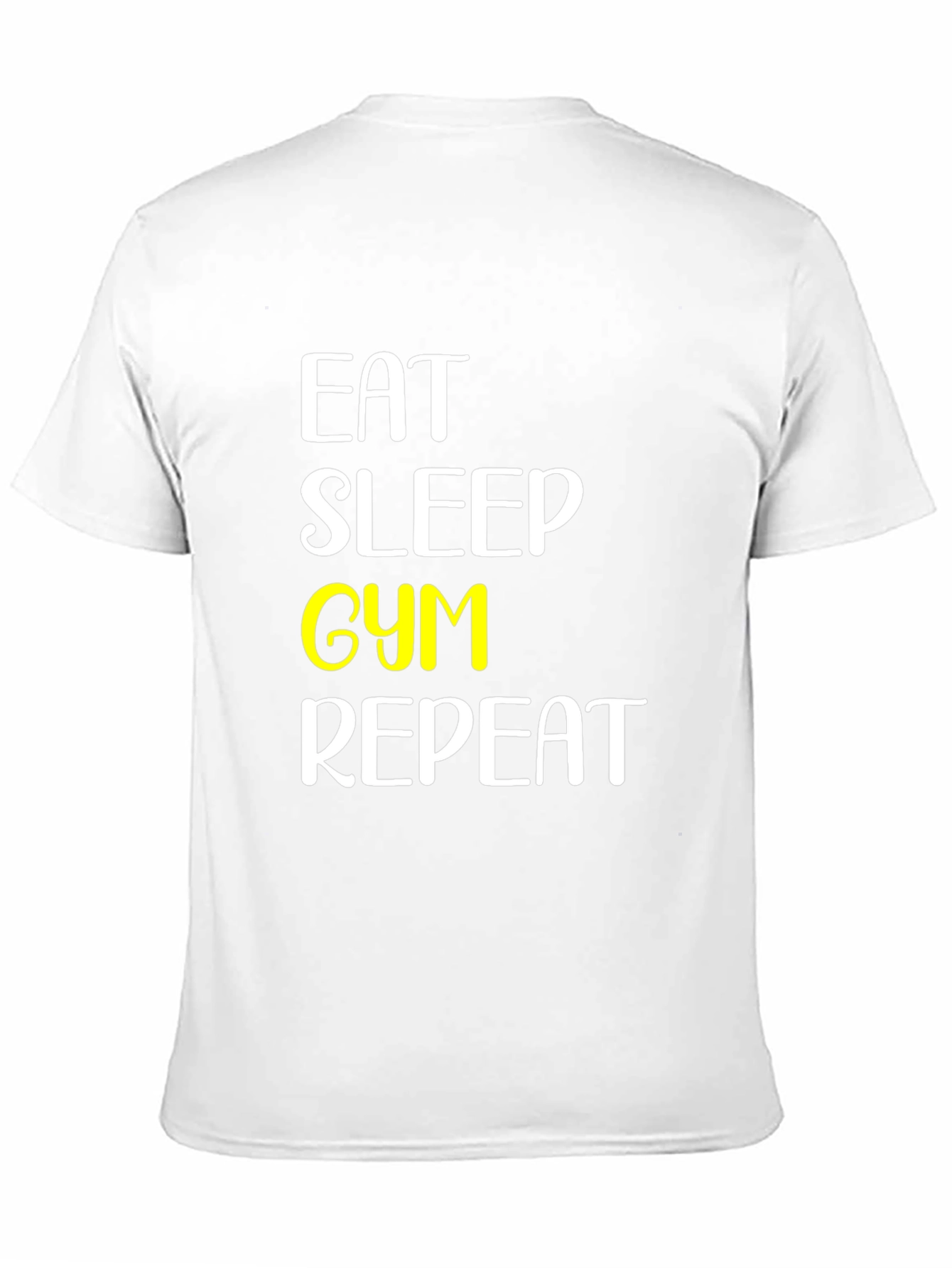 Eat Sleep Gym Repeat Black T-Shirt