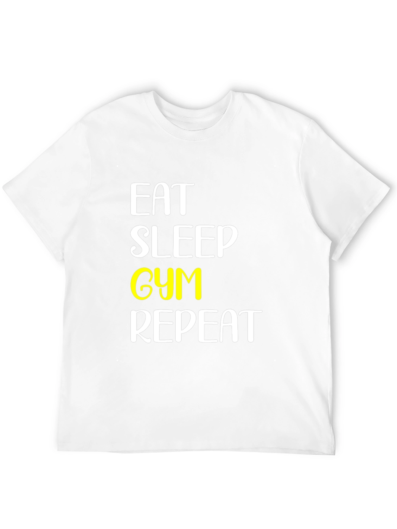 Eat Sleep Gym Repeat Black T-Shirt