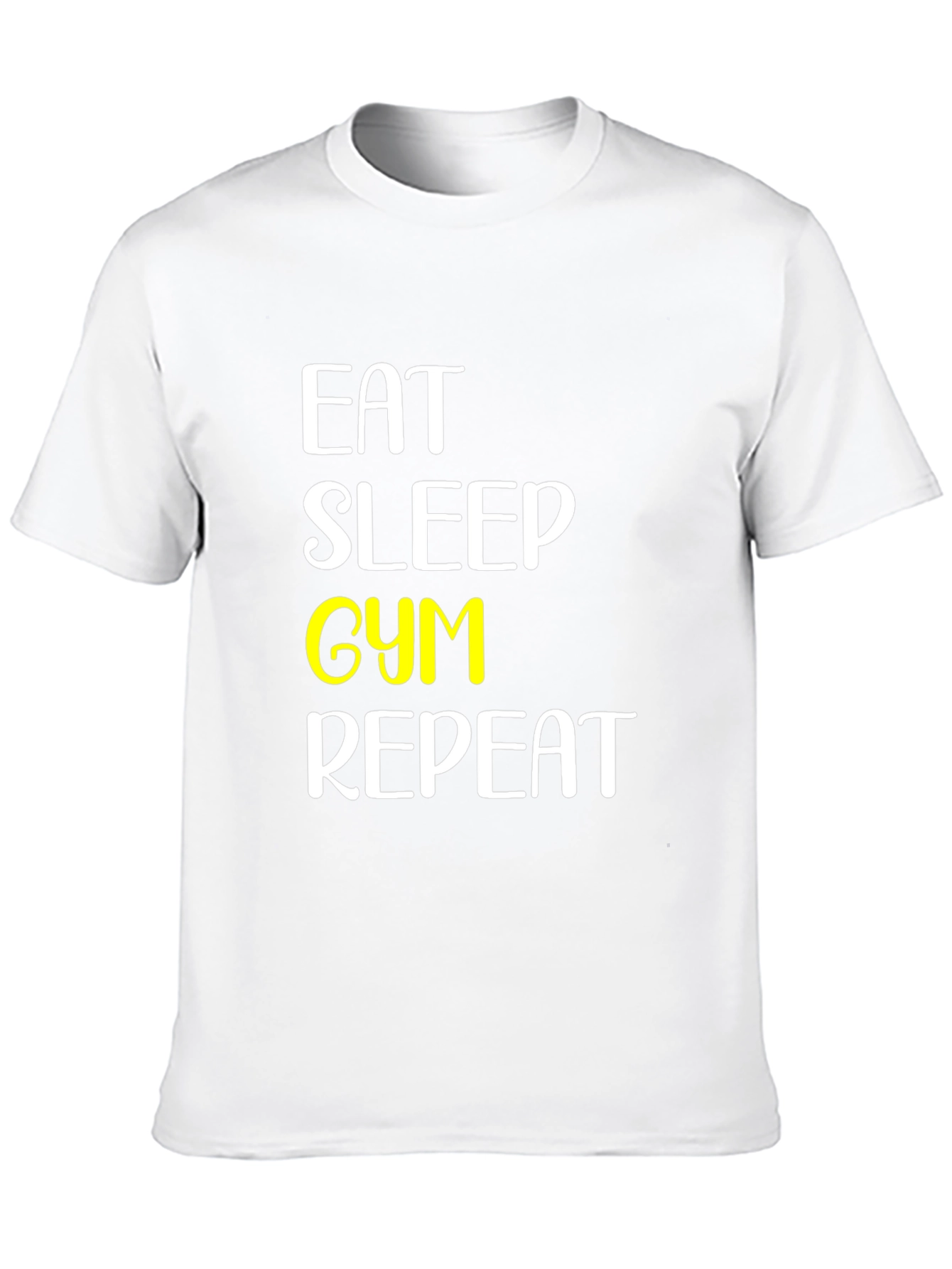 Eat Sleep Gym Repeat Black T-Shirt
