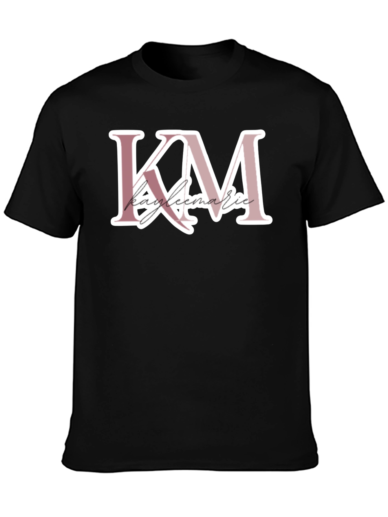 Kayleemarie Initials KM Black Tee