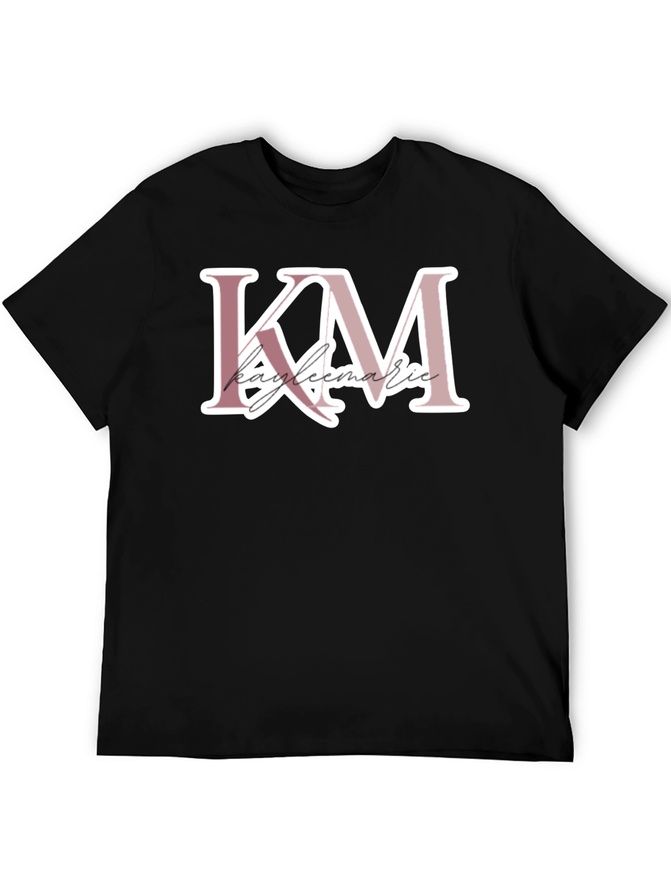 Kayleemarie Initials KM Black Tee
