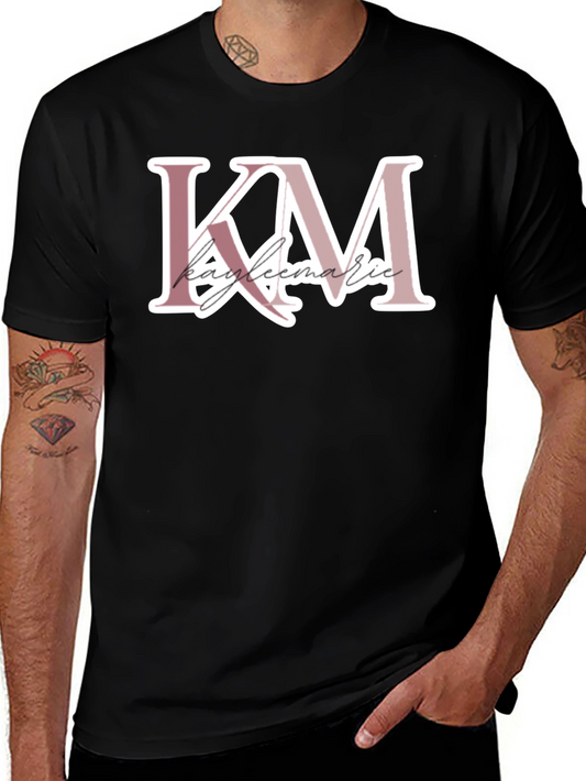 Kayleemarie Initials KM Black Tee