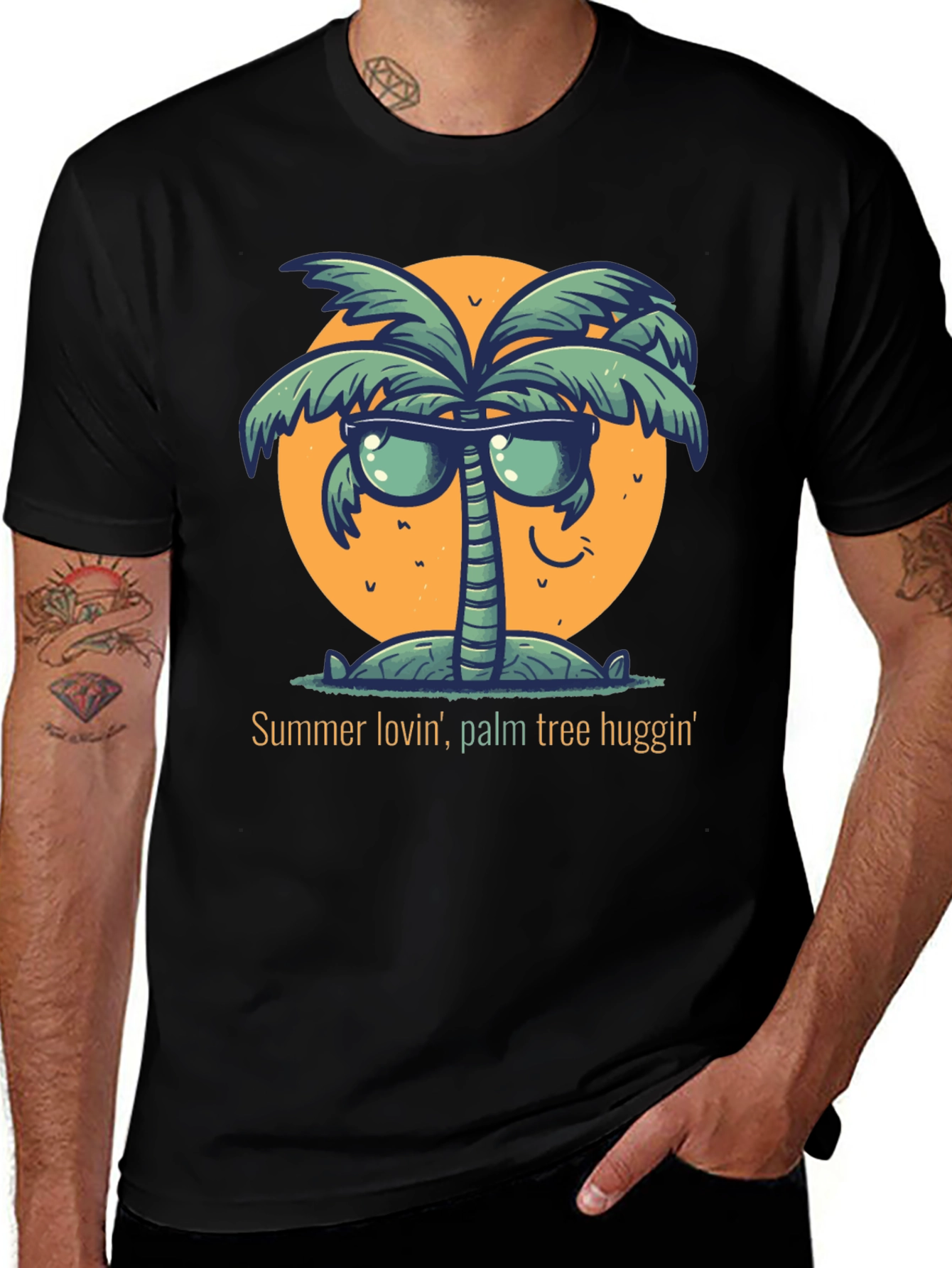 Summer Lovin Palm Tree Huggin T-Shirt