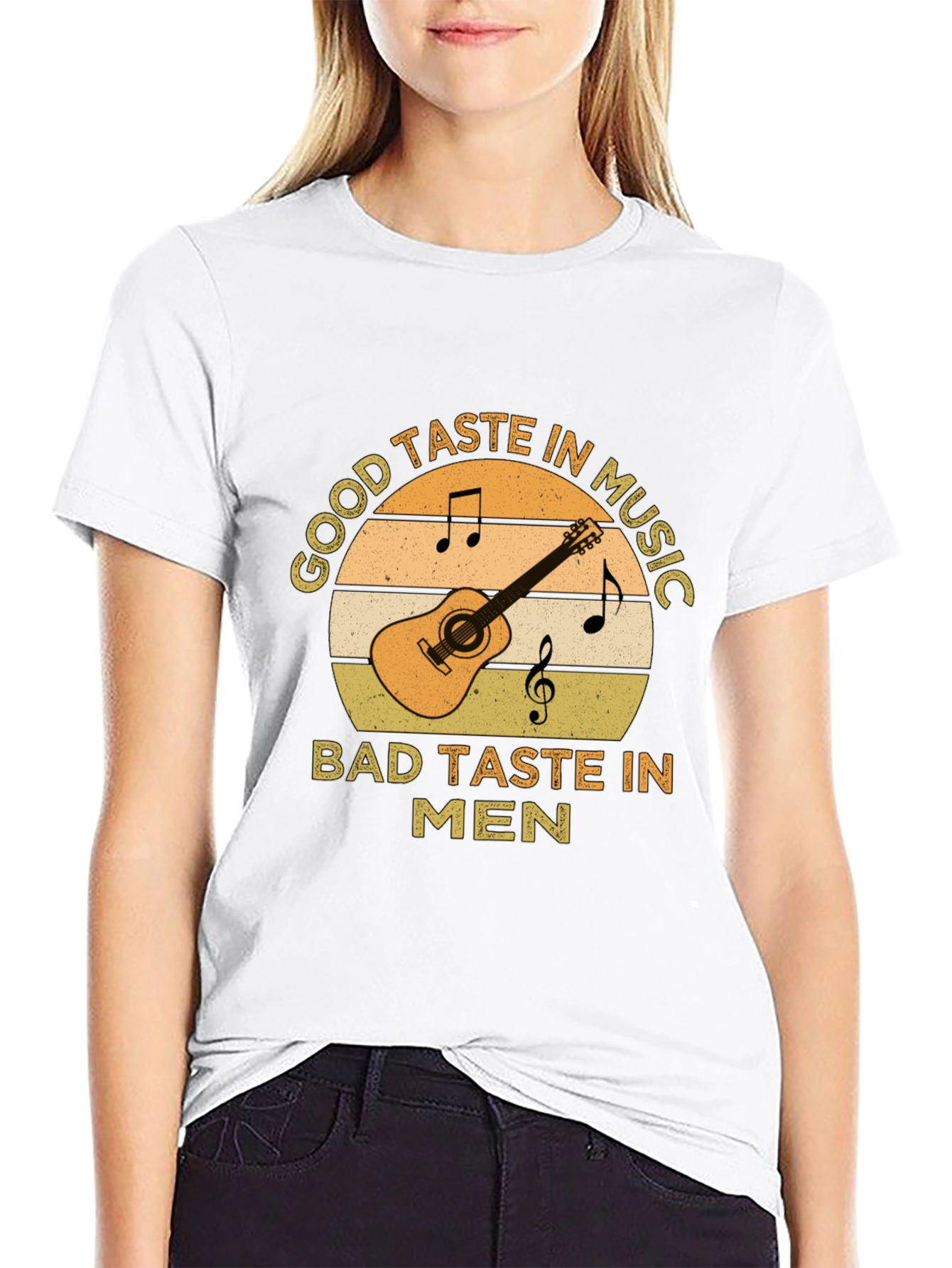 Good Taste In Music Guitar Graphic T-Shirt
