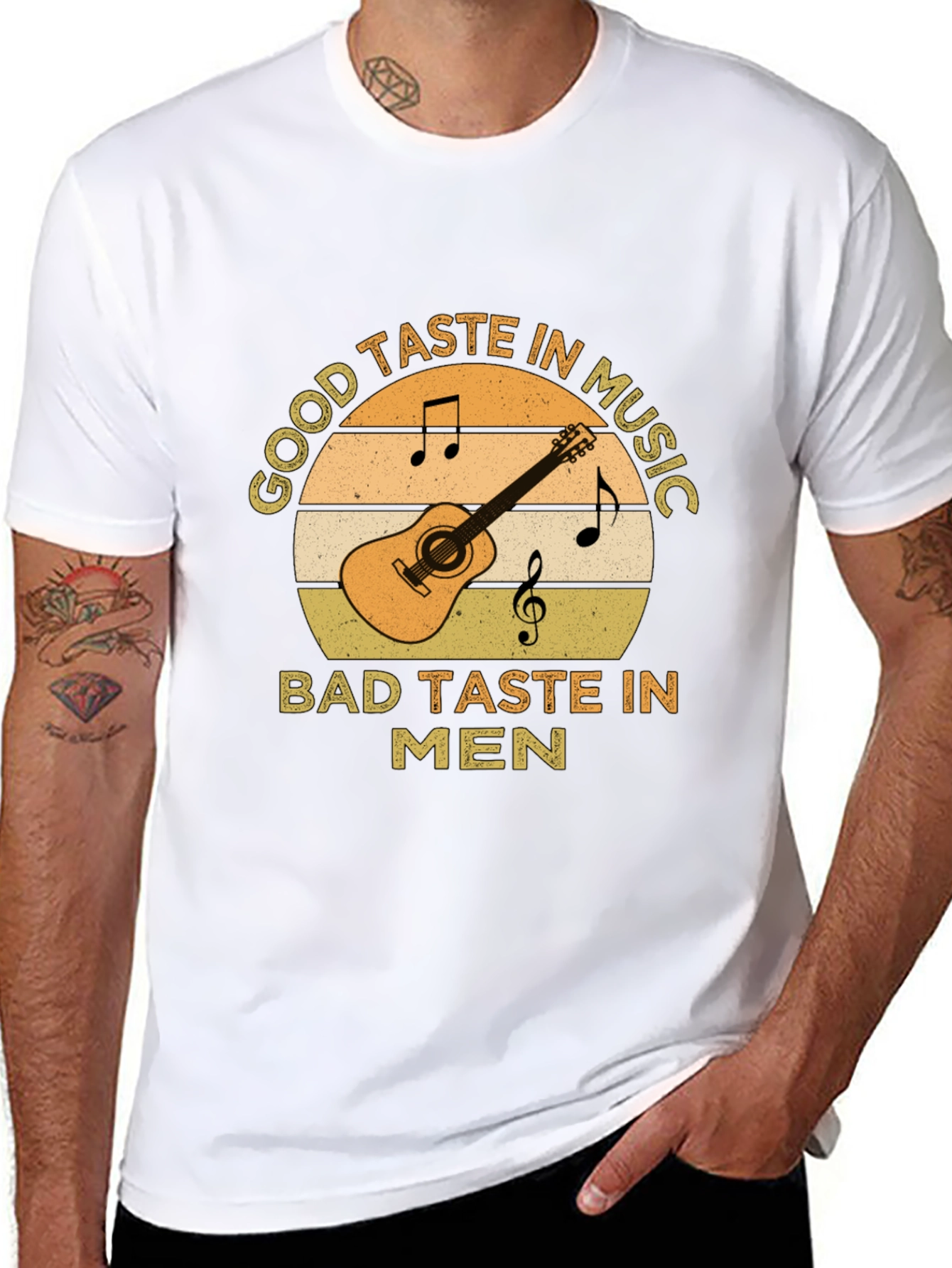 Good Taste In Music Guitar Graphic T-Shirt