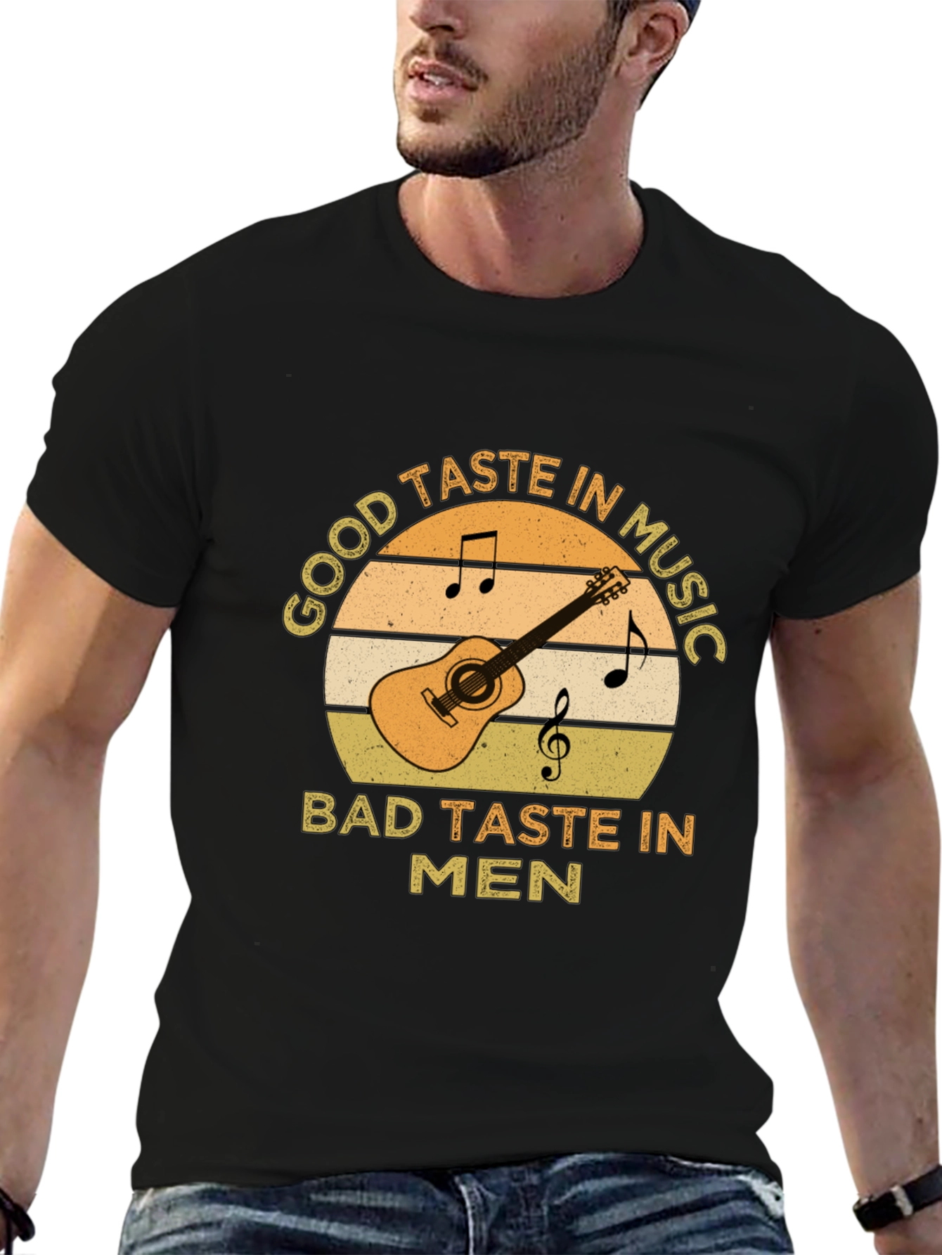 Good Taste In Music Guitar Graphic T-Shirt