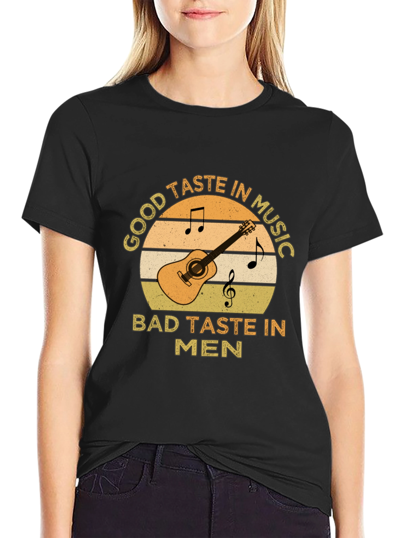 Good Taste In Music Guitar Graphic T-Shirt