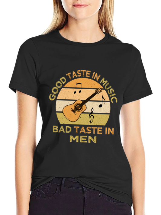 Good Taste In Music Guitar Graphic T-Shirt