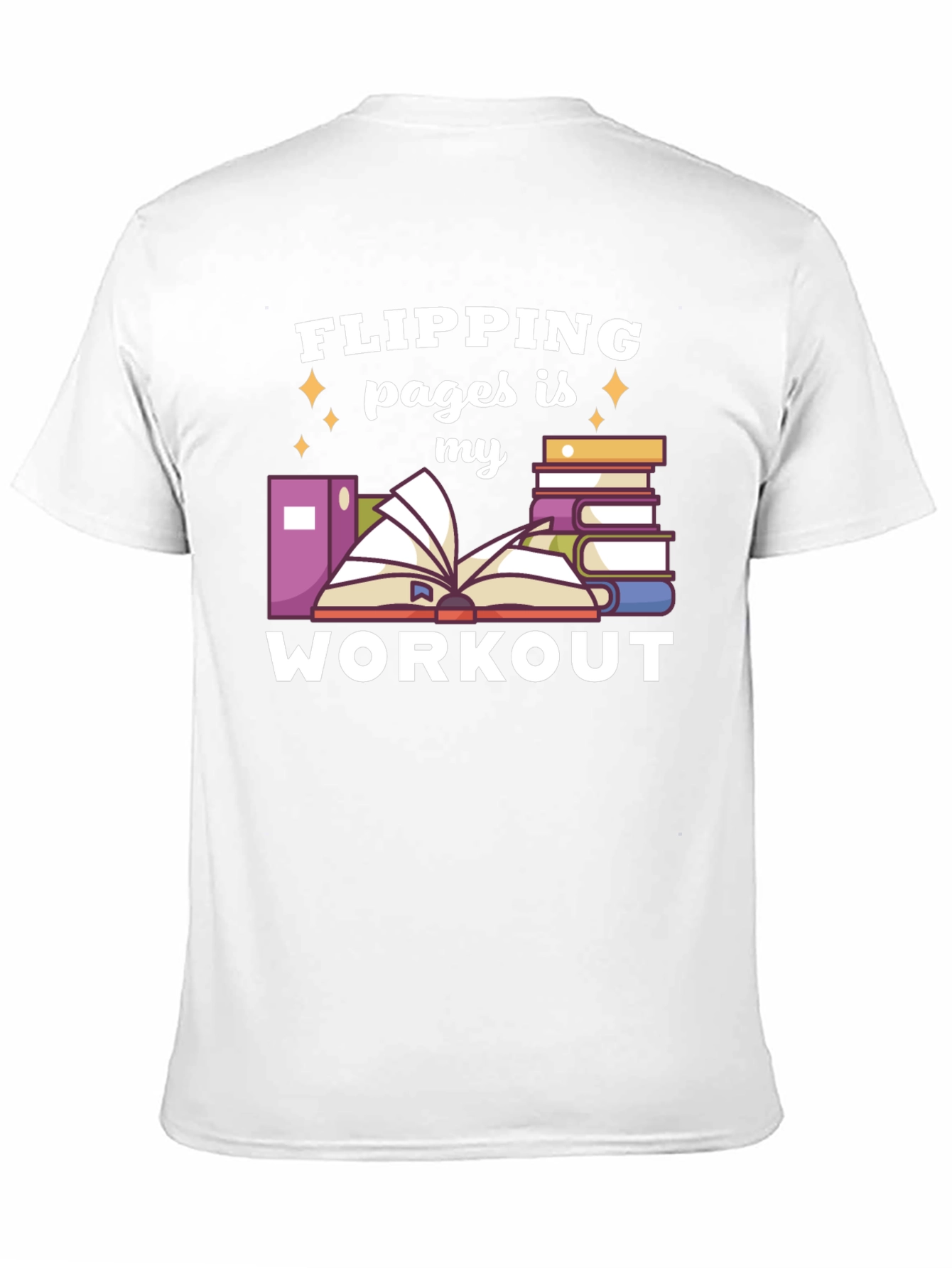 Flipping Pages is My Workout Black T-Shirt