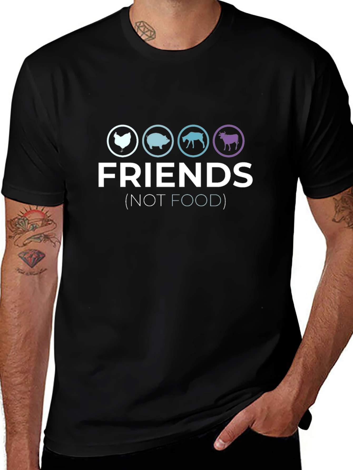 Friends Not Food Vegan T-Shirt
