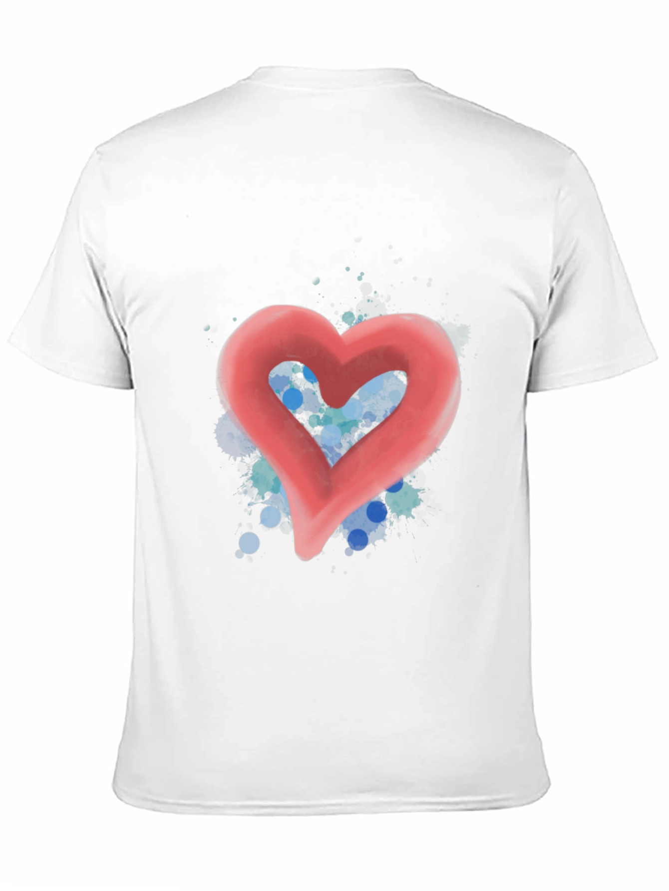 Heart Graphic Tee - Stylish Black T-Shirt