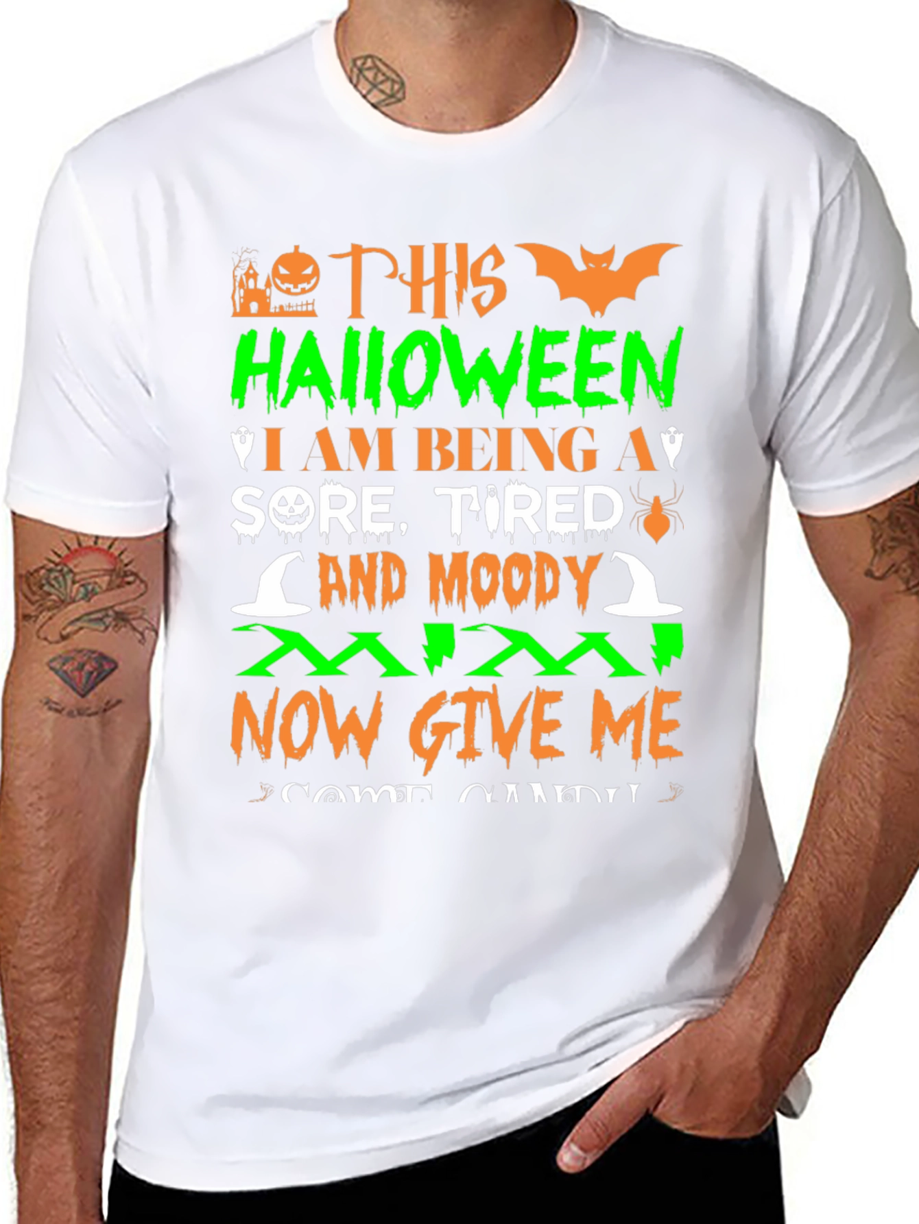 Halloween Sore Tired Moody T-Shirt