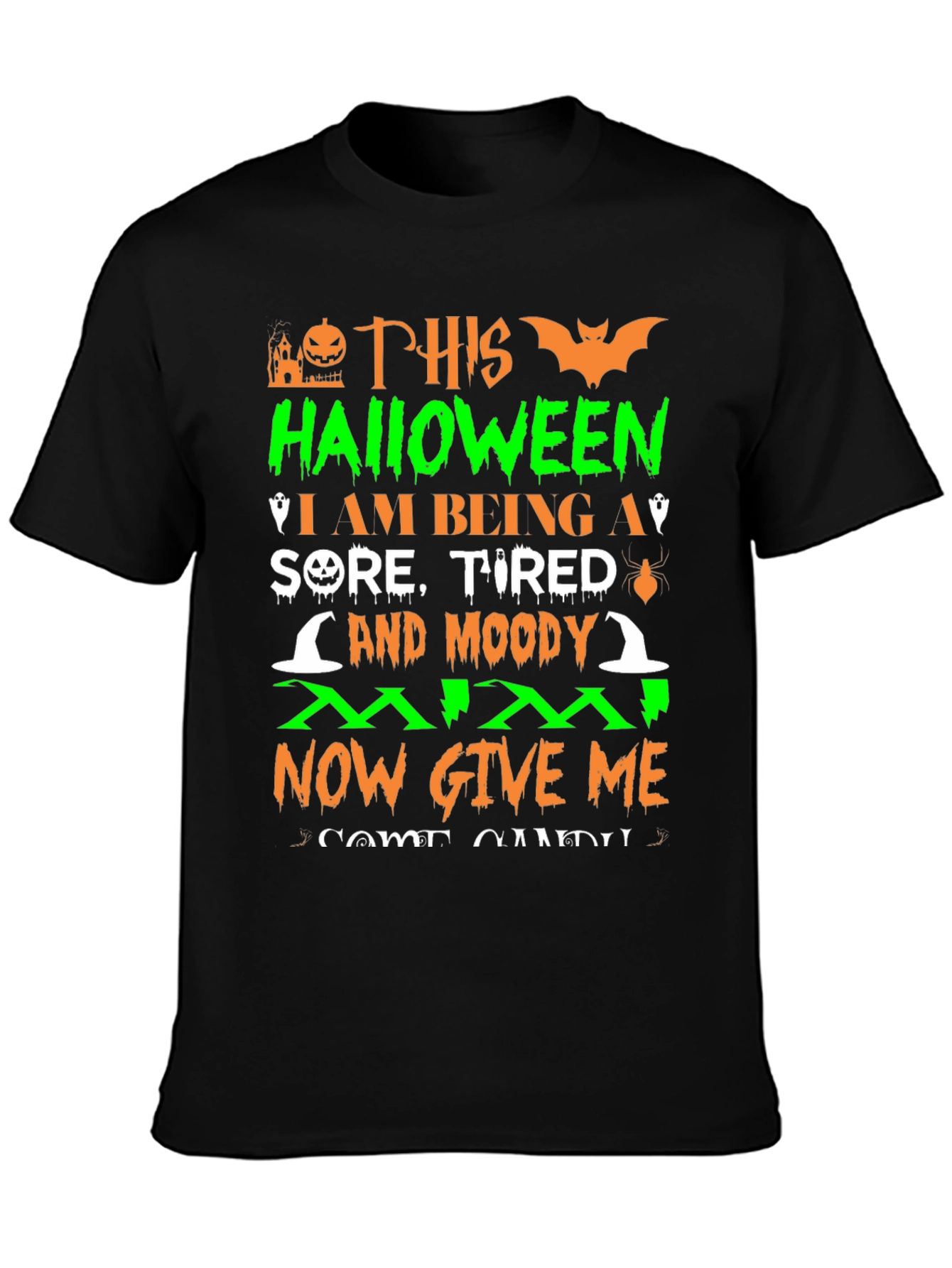 Halloween Sore Tired Moody T-Shirt